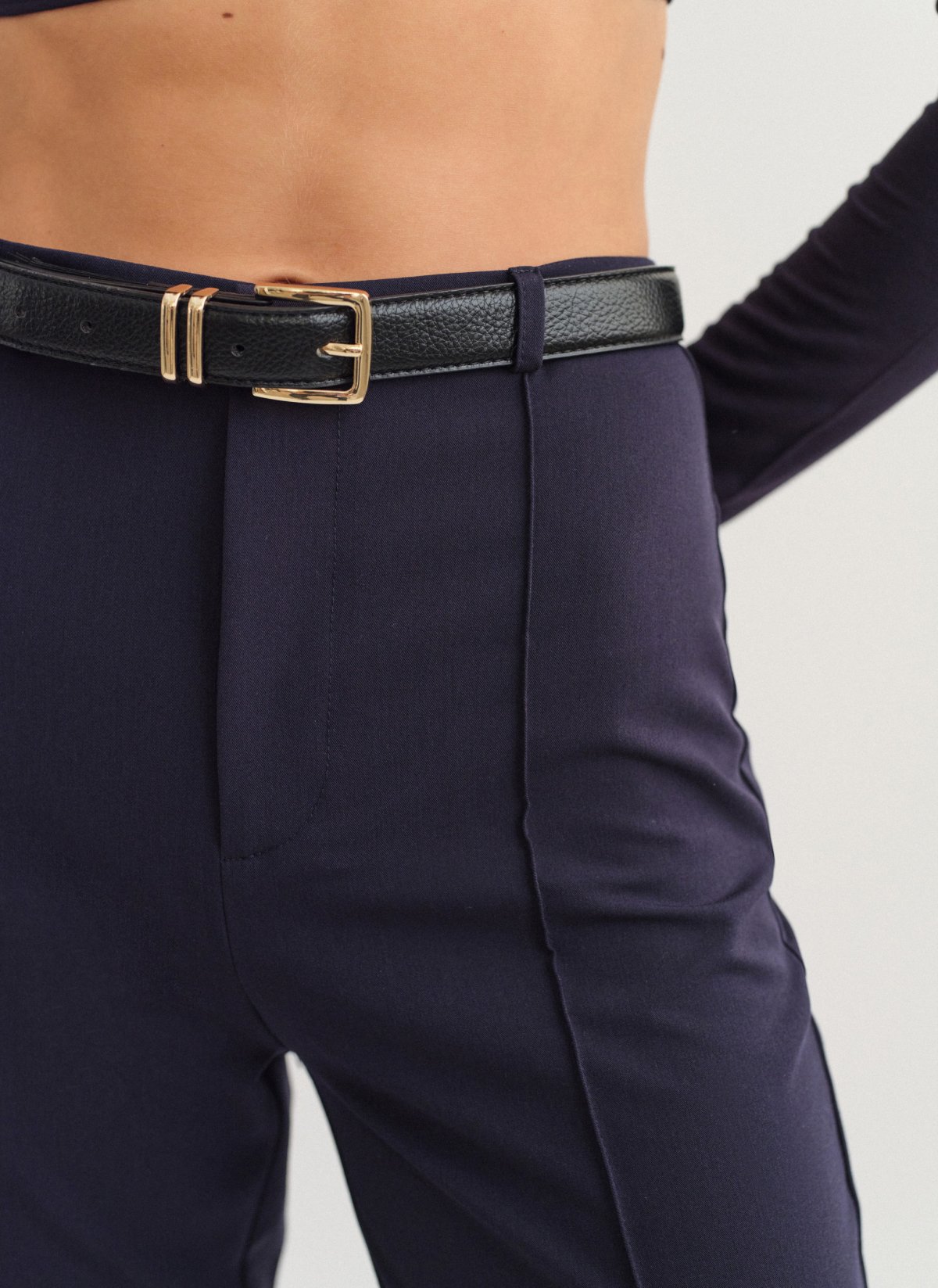 High-waist straight-leg trousers-32