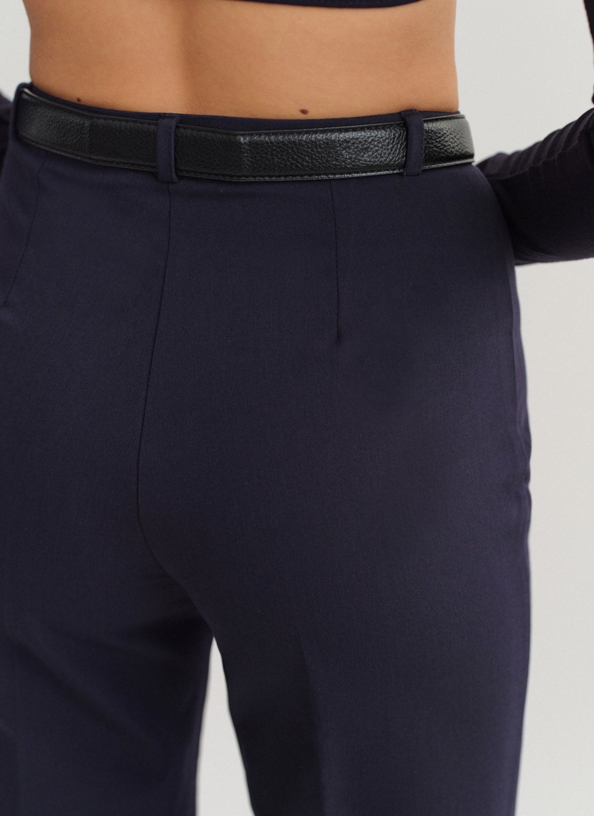 High-waist straight-leg trousers-33