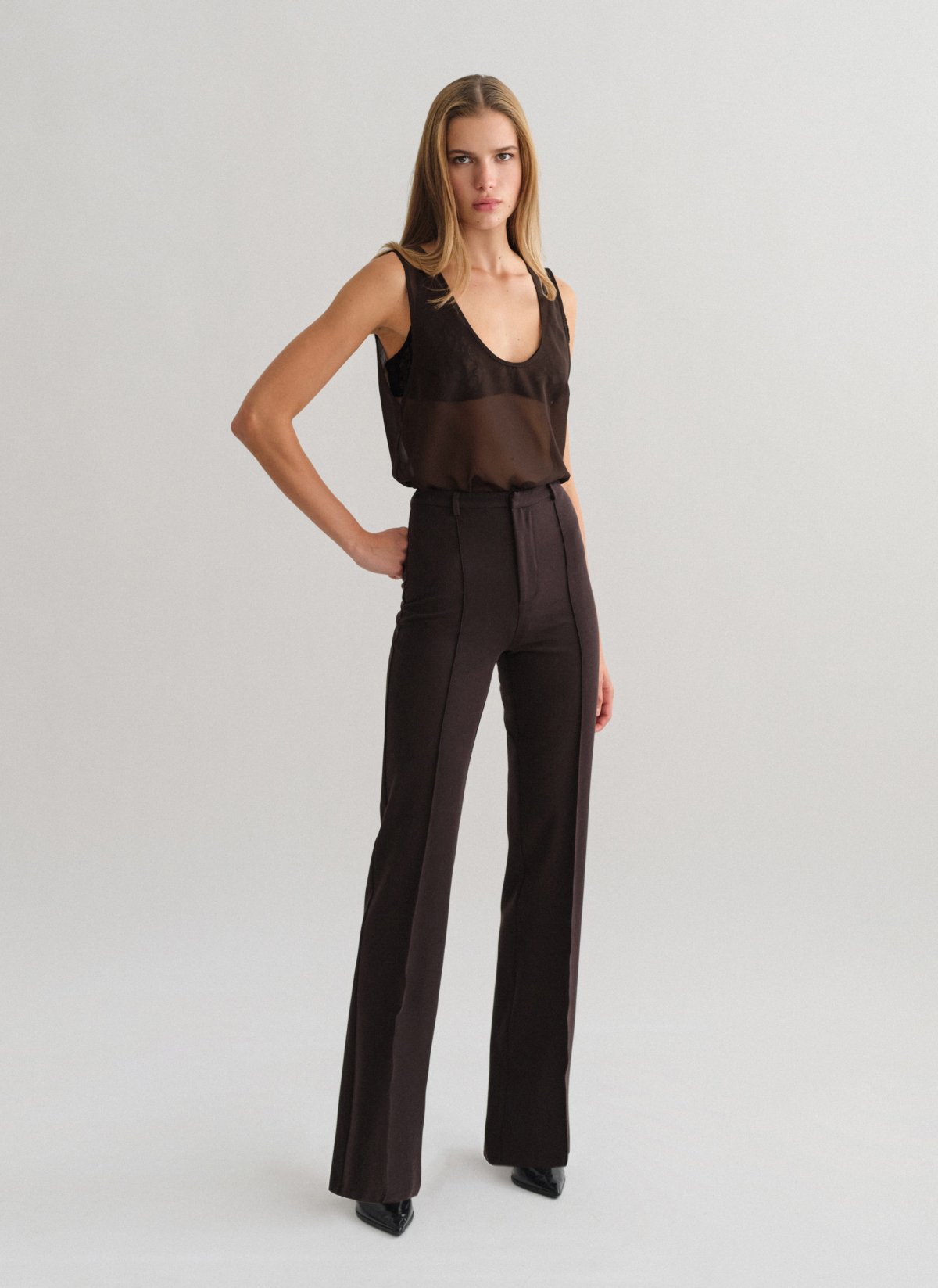 High-waist straight-leg trousers-18