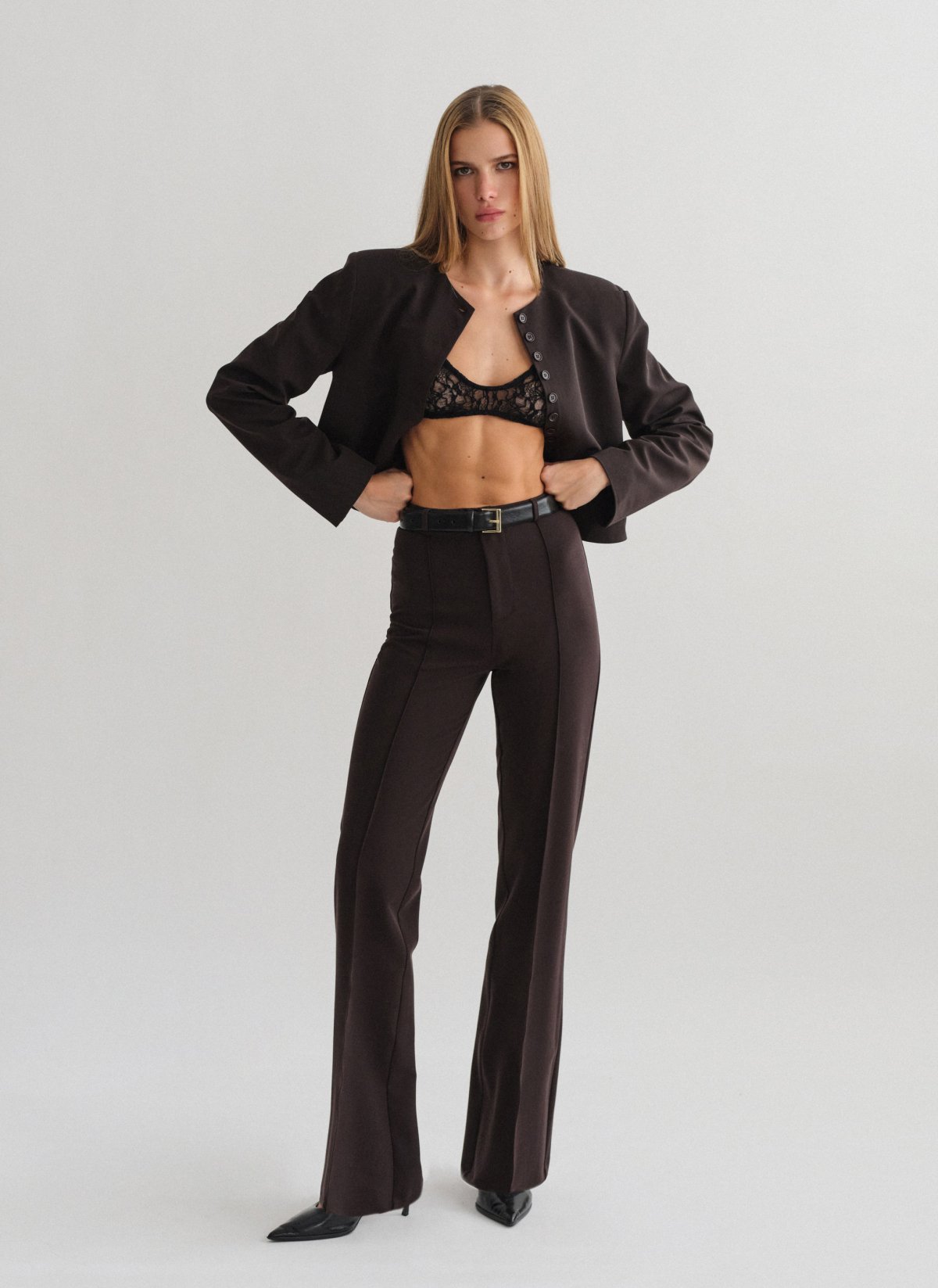 High-waist straight-leg trousers-10