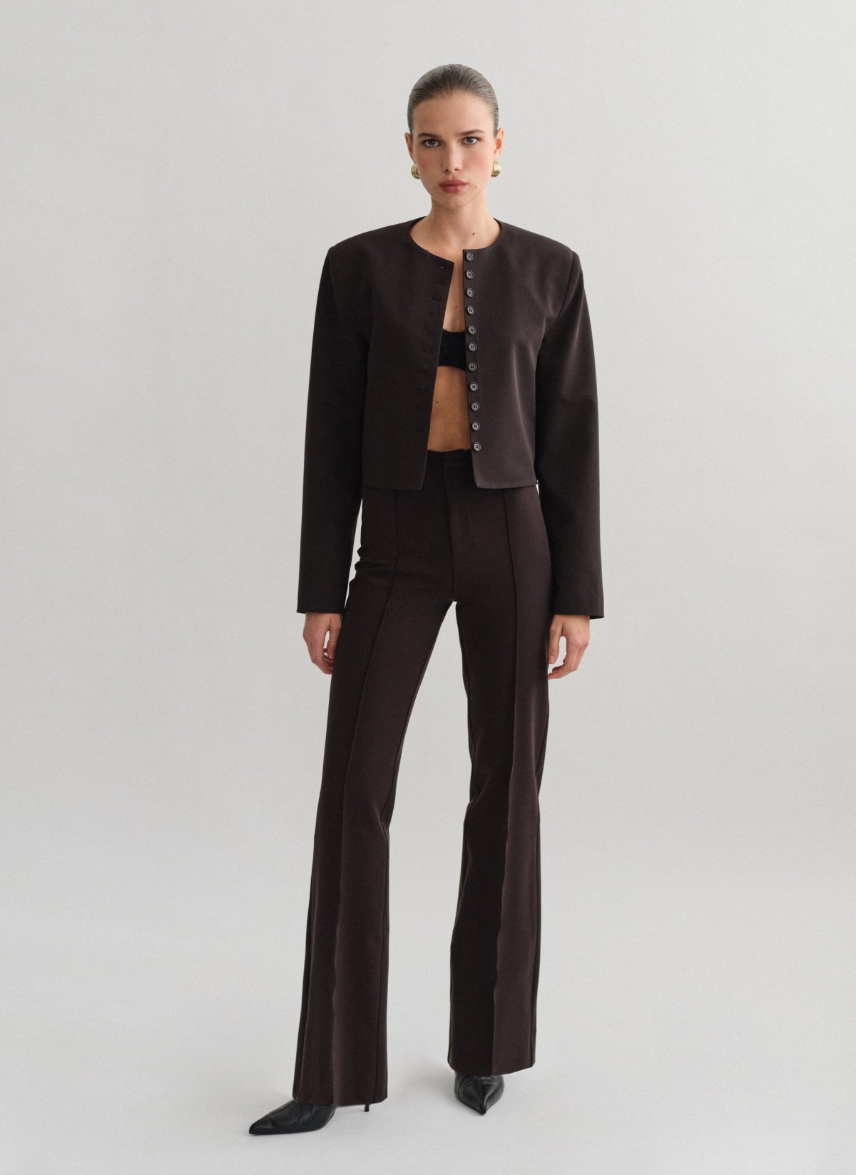 High-waist straight-leg trousers-8