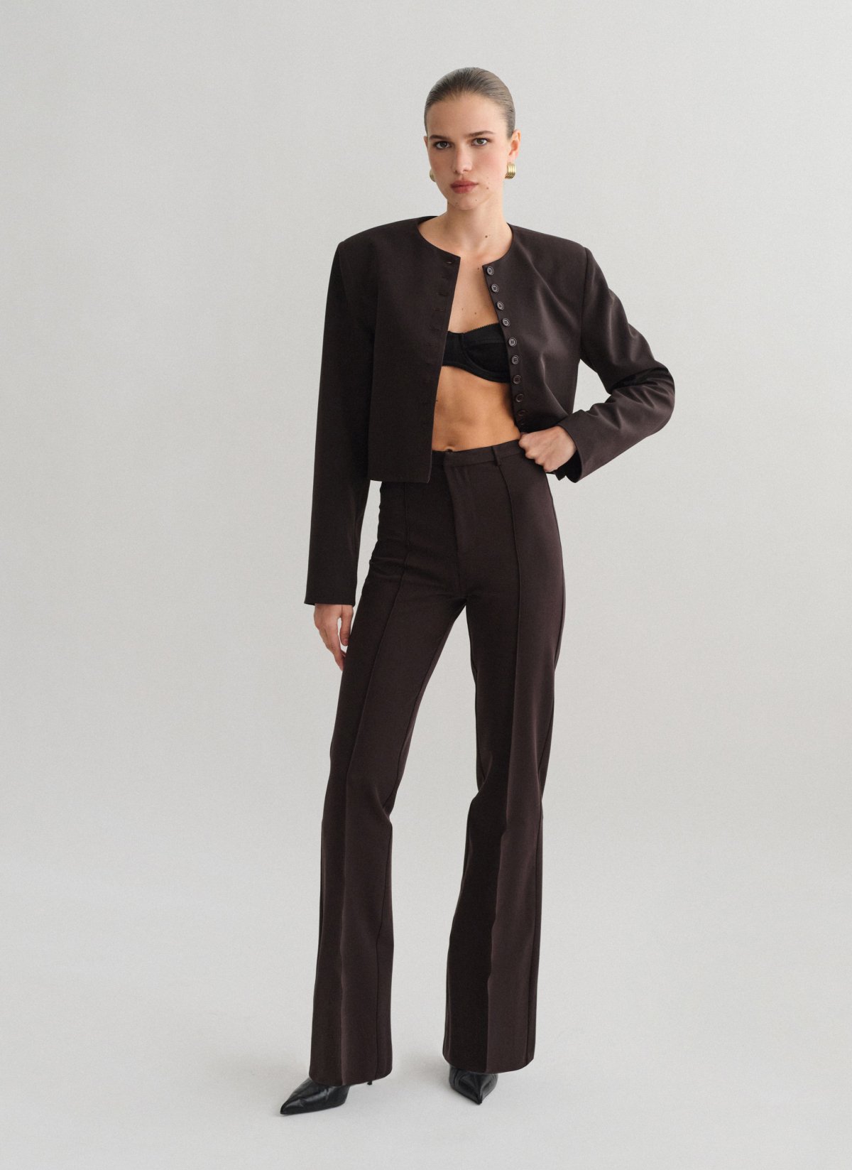 High-waist straight-leg trousers-9