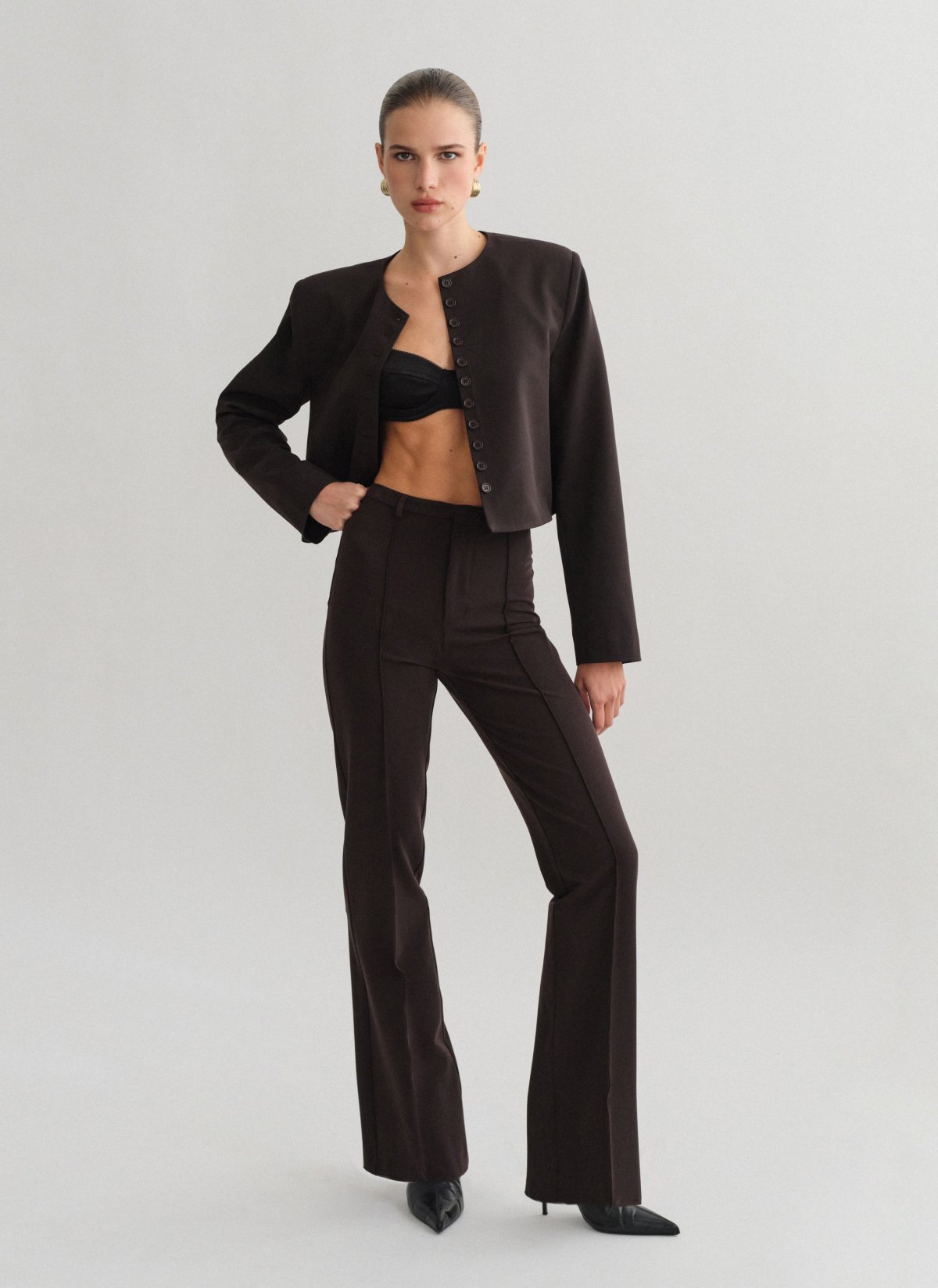 High-waist straight-leg trousers-16