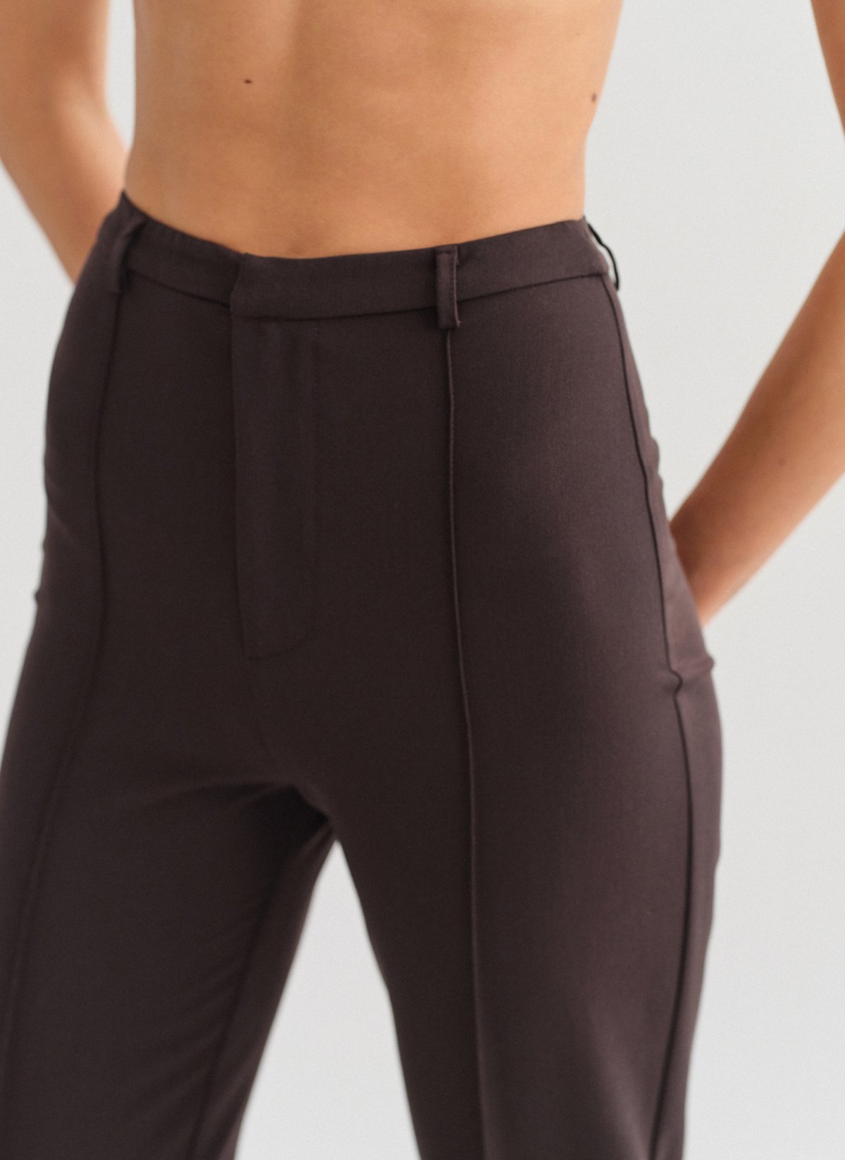 High-waist straight-leg trousers-13