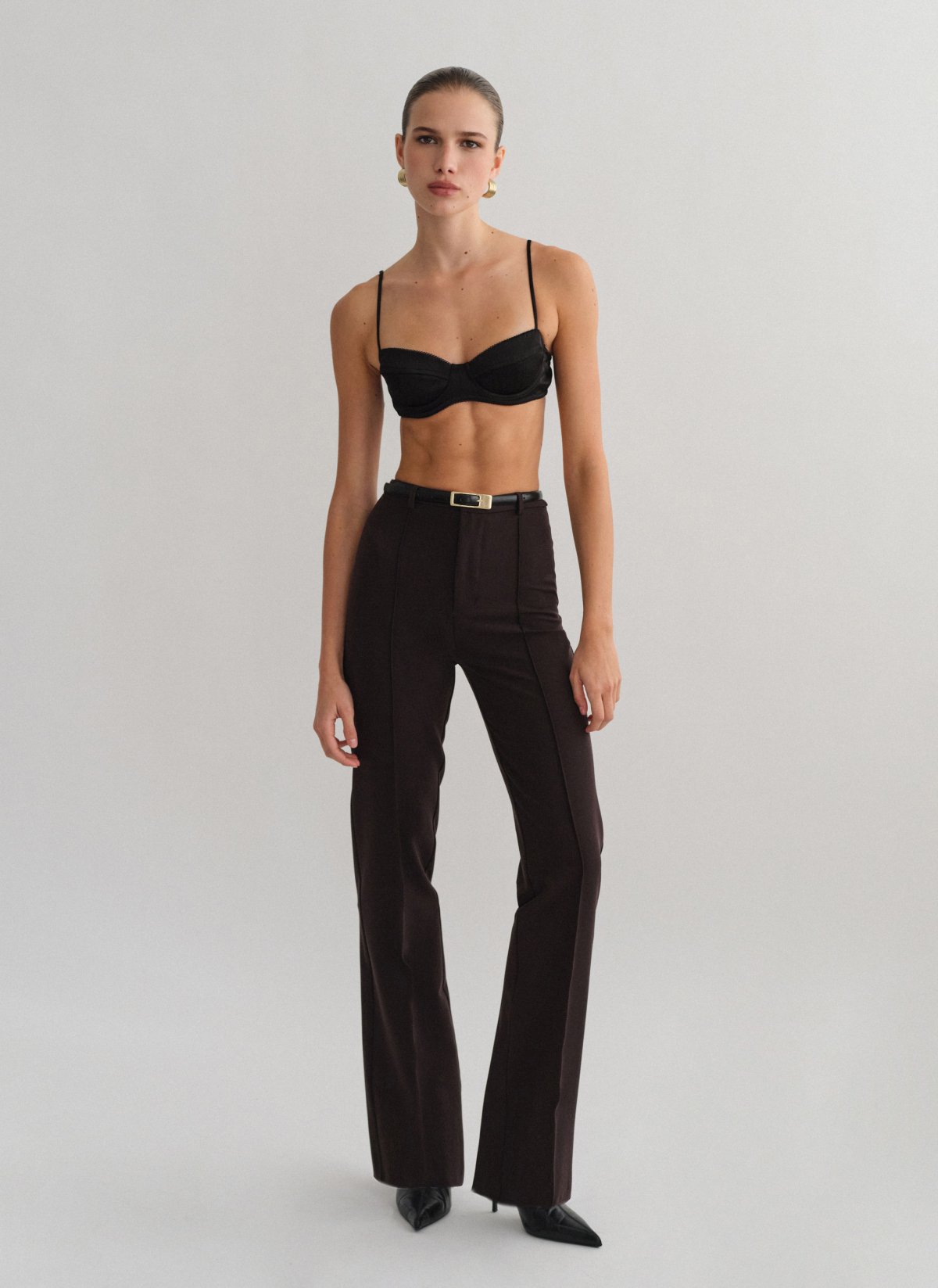 High-waist straight-leg trousers-12