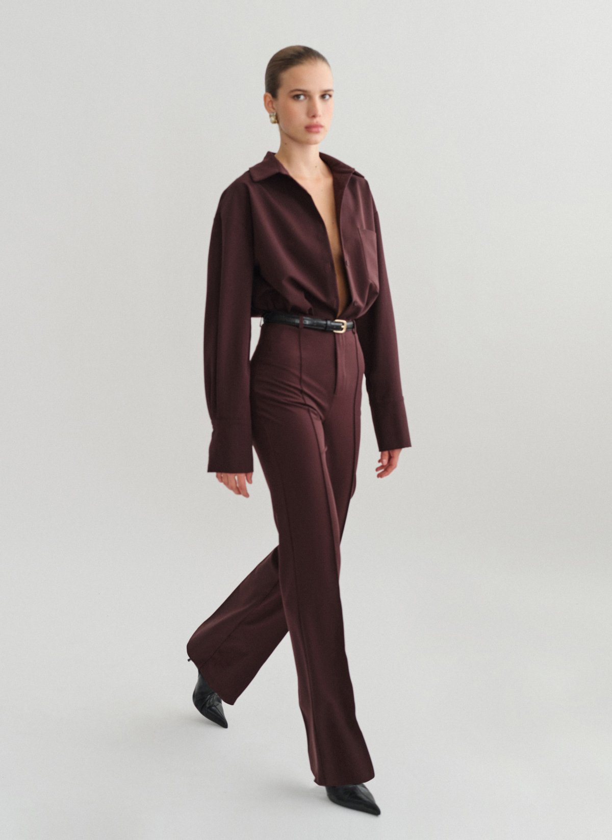 High-waist straight-leg trousers-7