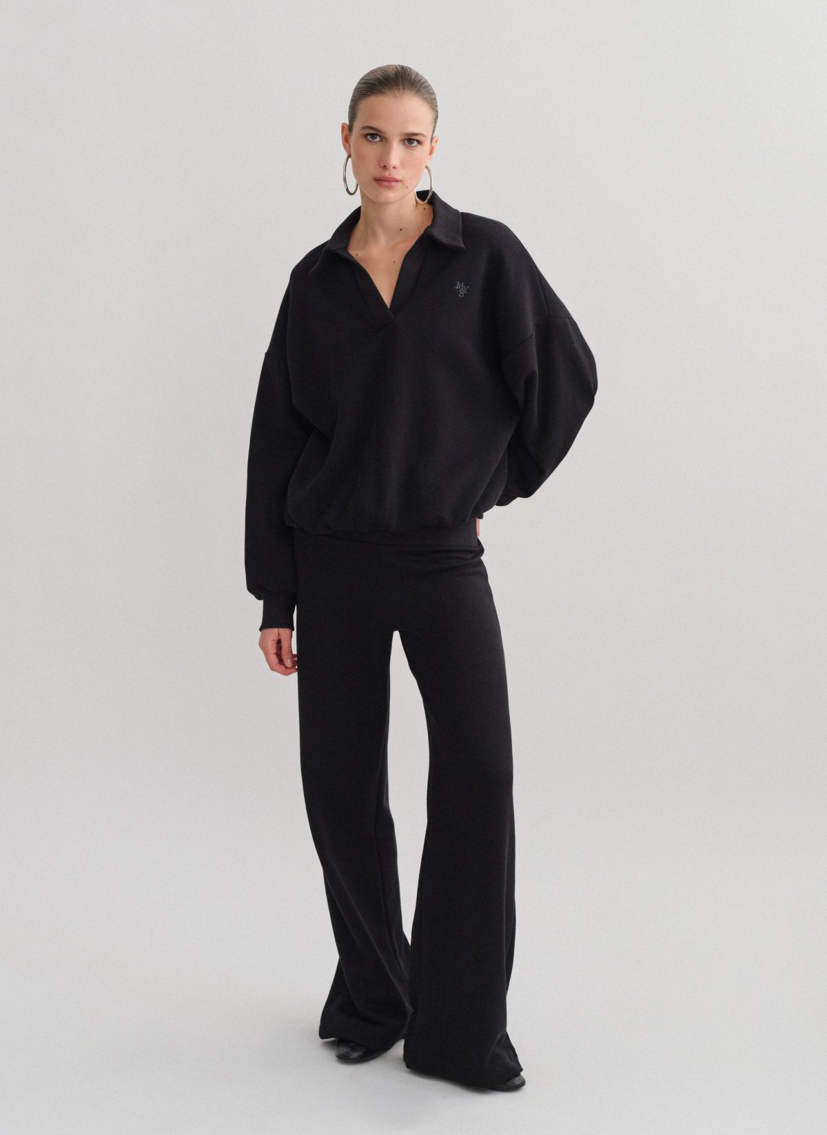 Sweatpants with wide waistband-12