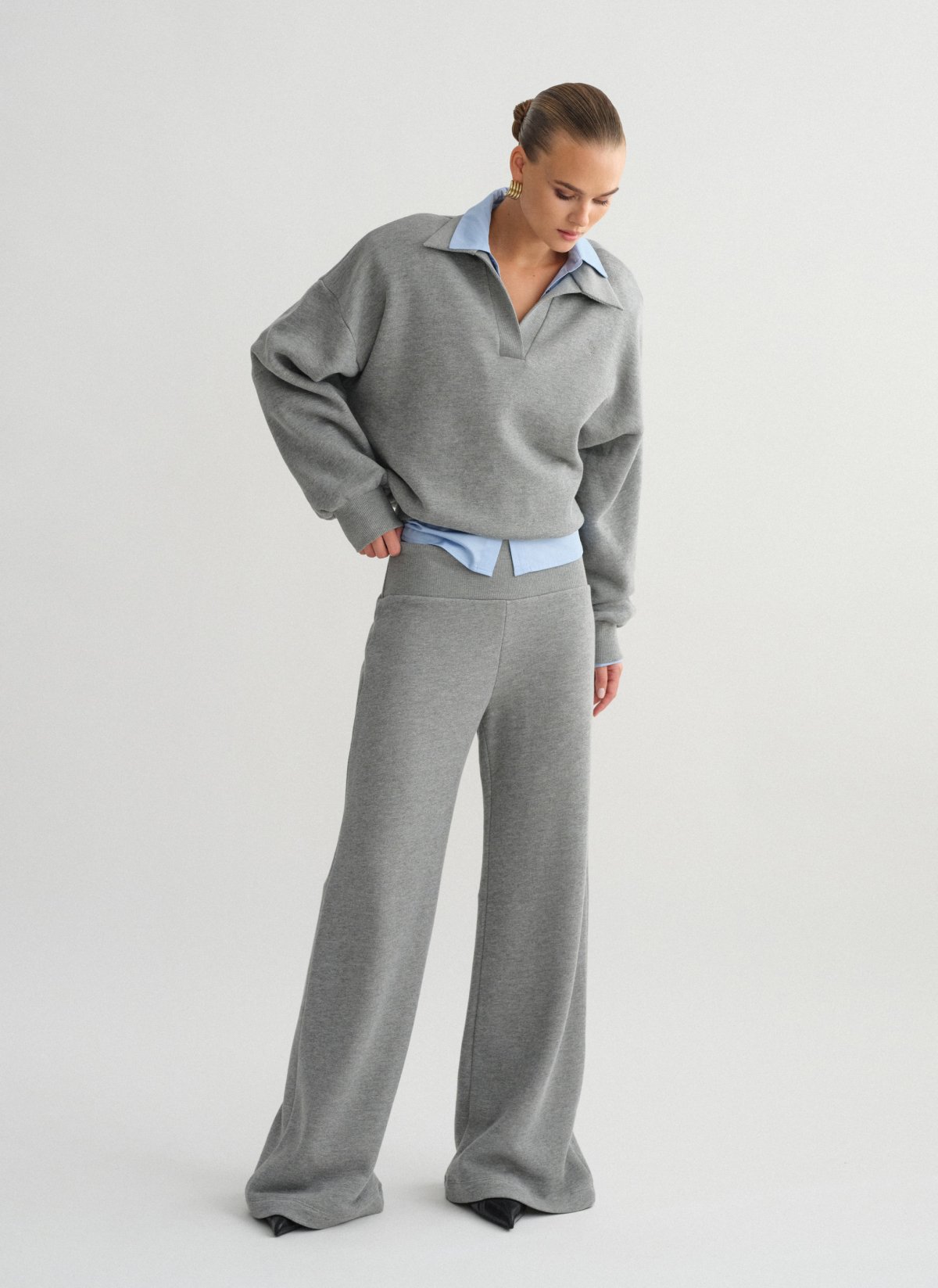 Sweatpants with wide waistband-6