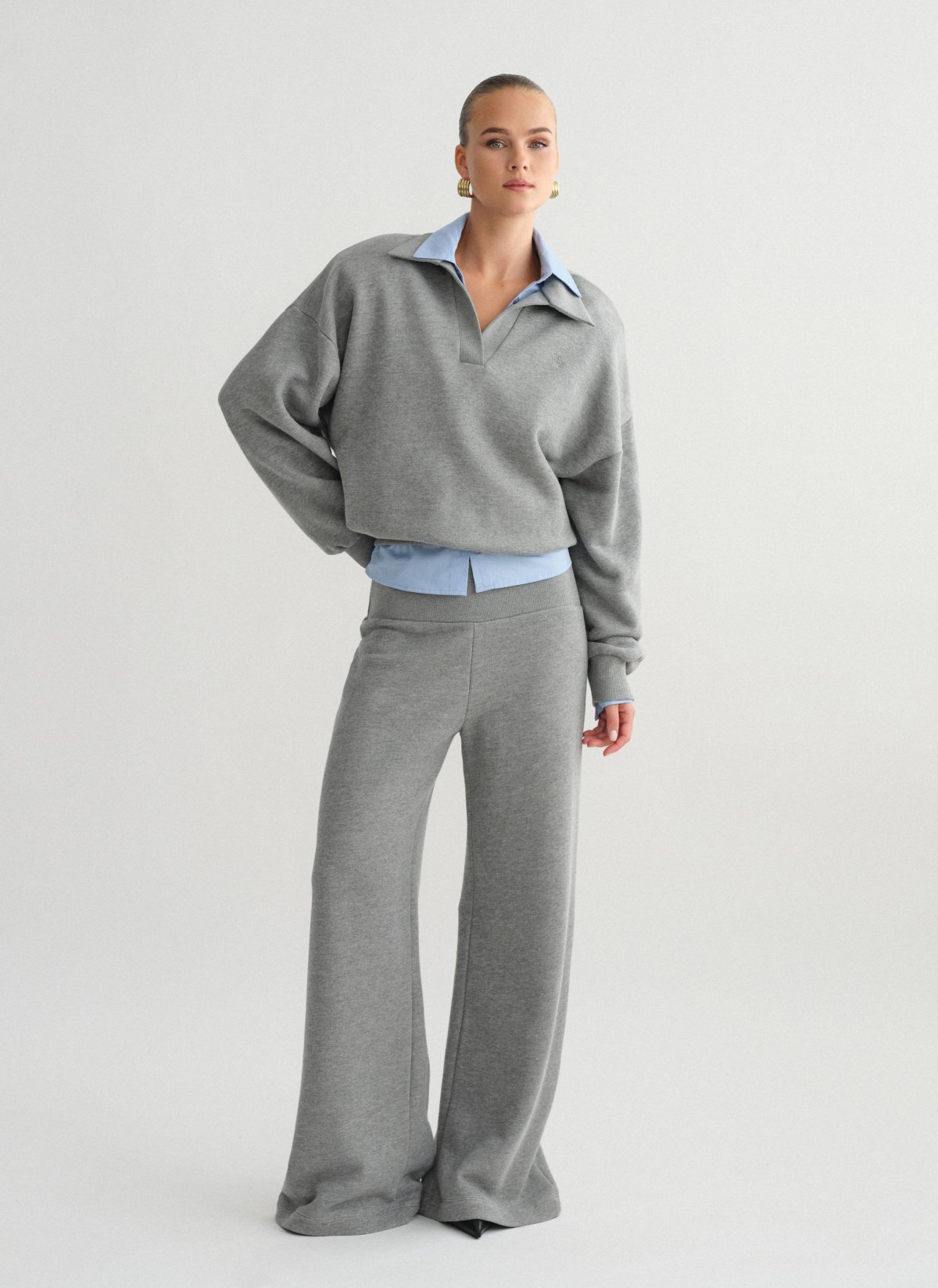 Sweatpants with wide waistband-7