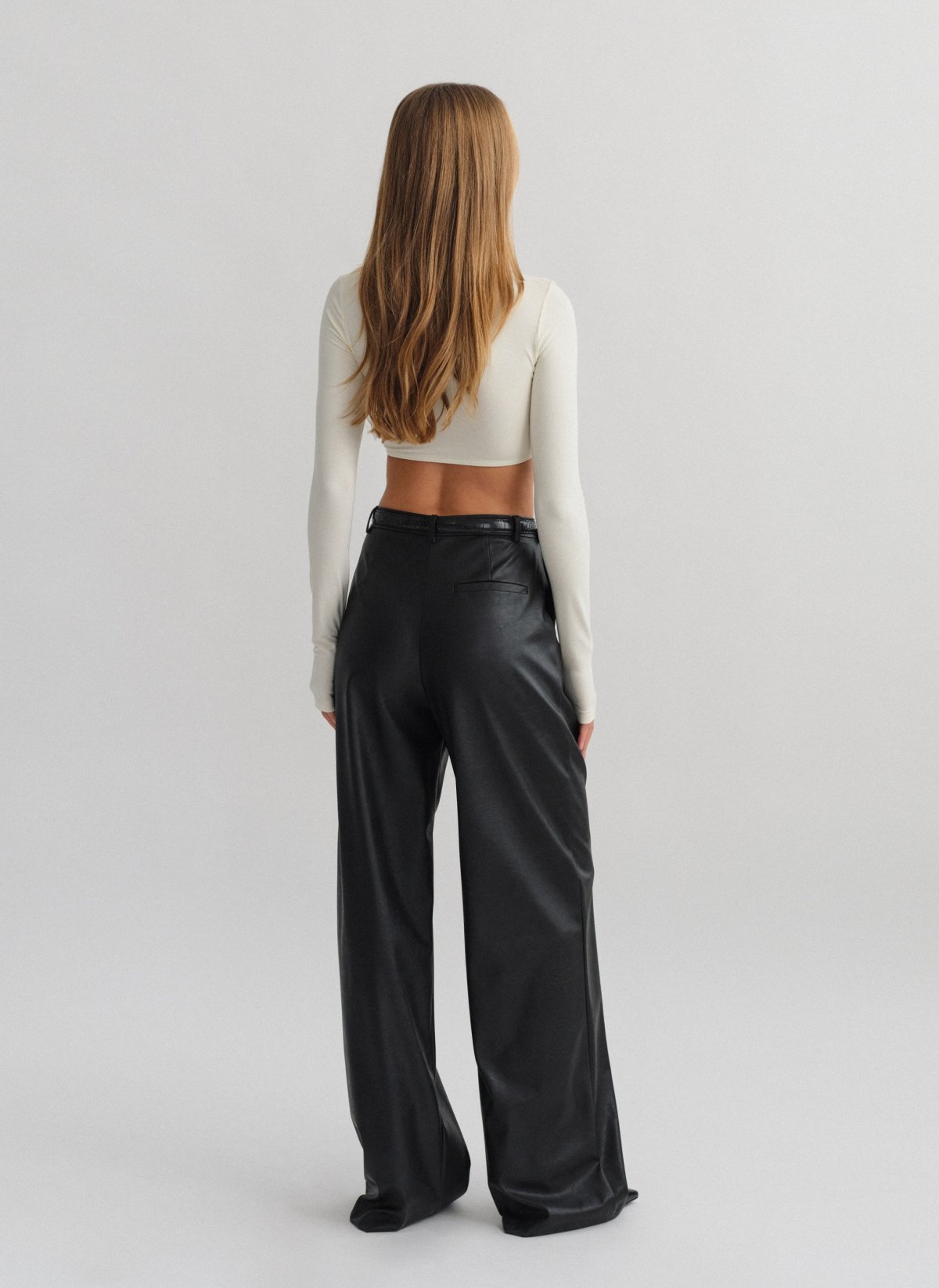 Faux leather trousers-6