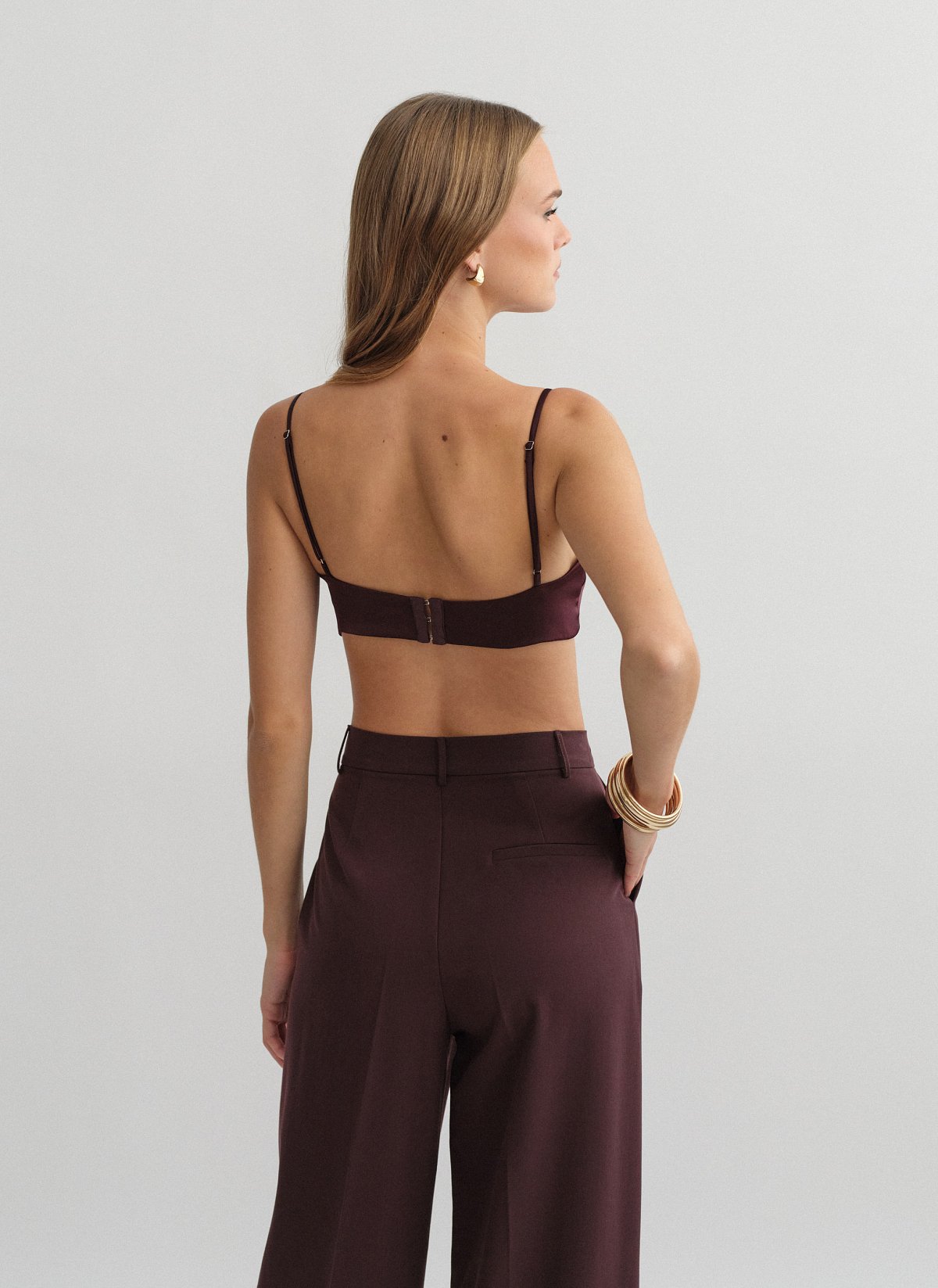 Σατέν bustier crop τοπ-6