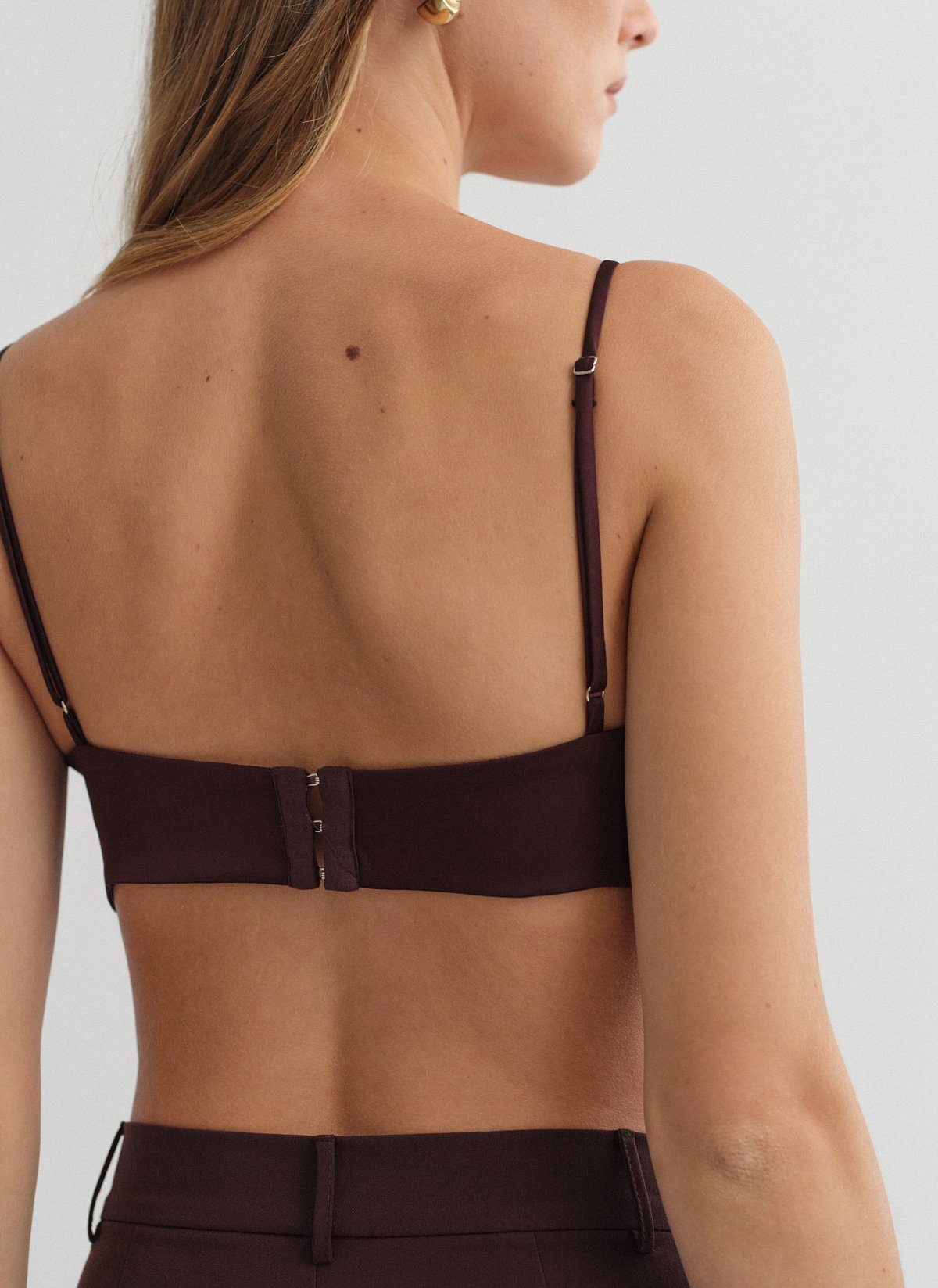 Σατέν bustier crop τοπ-7