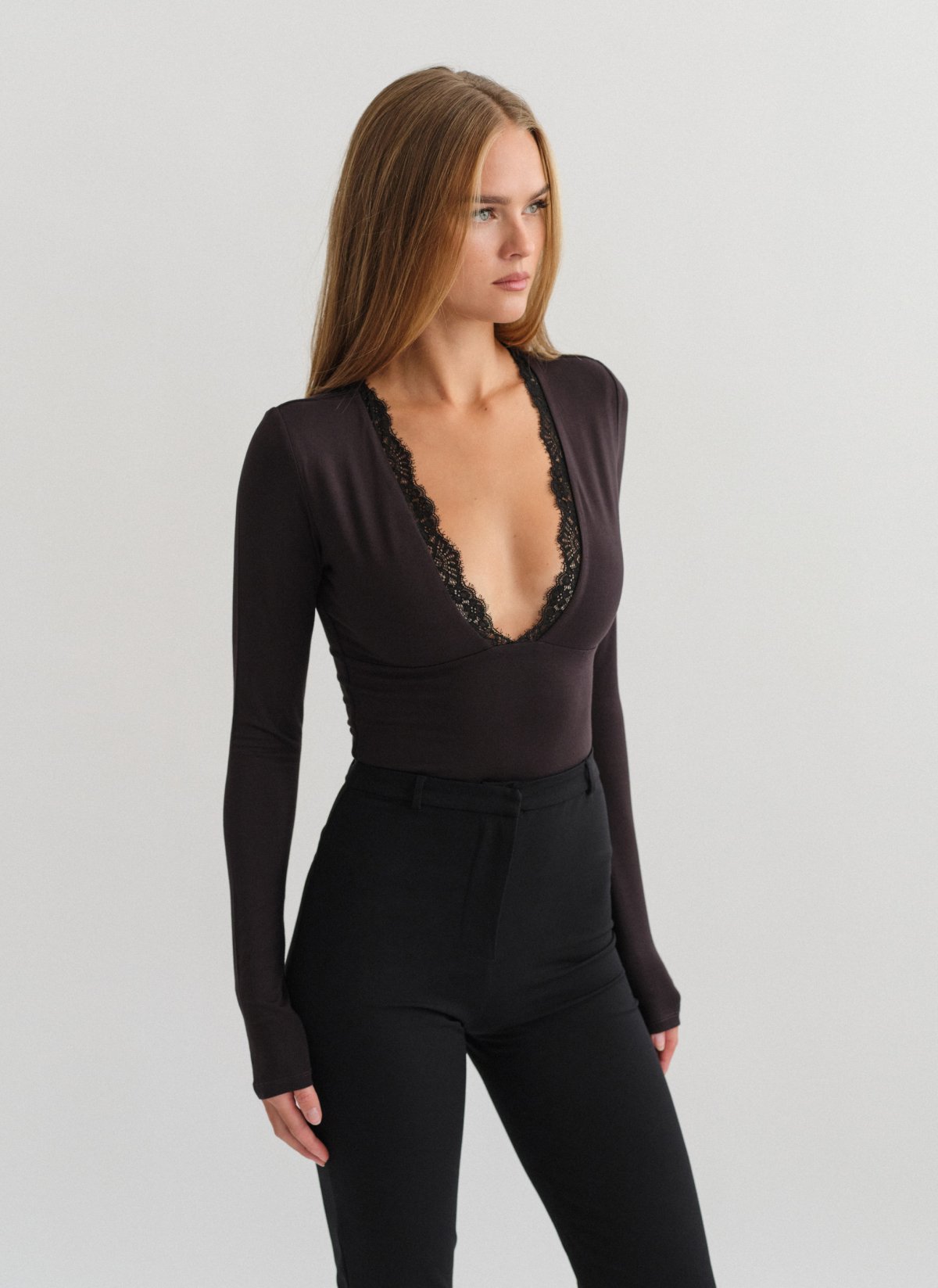 Bamboo blouse with lace-11