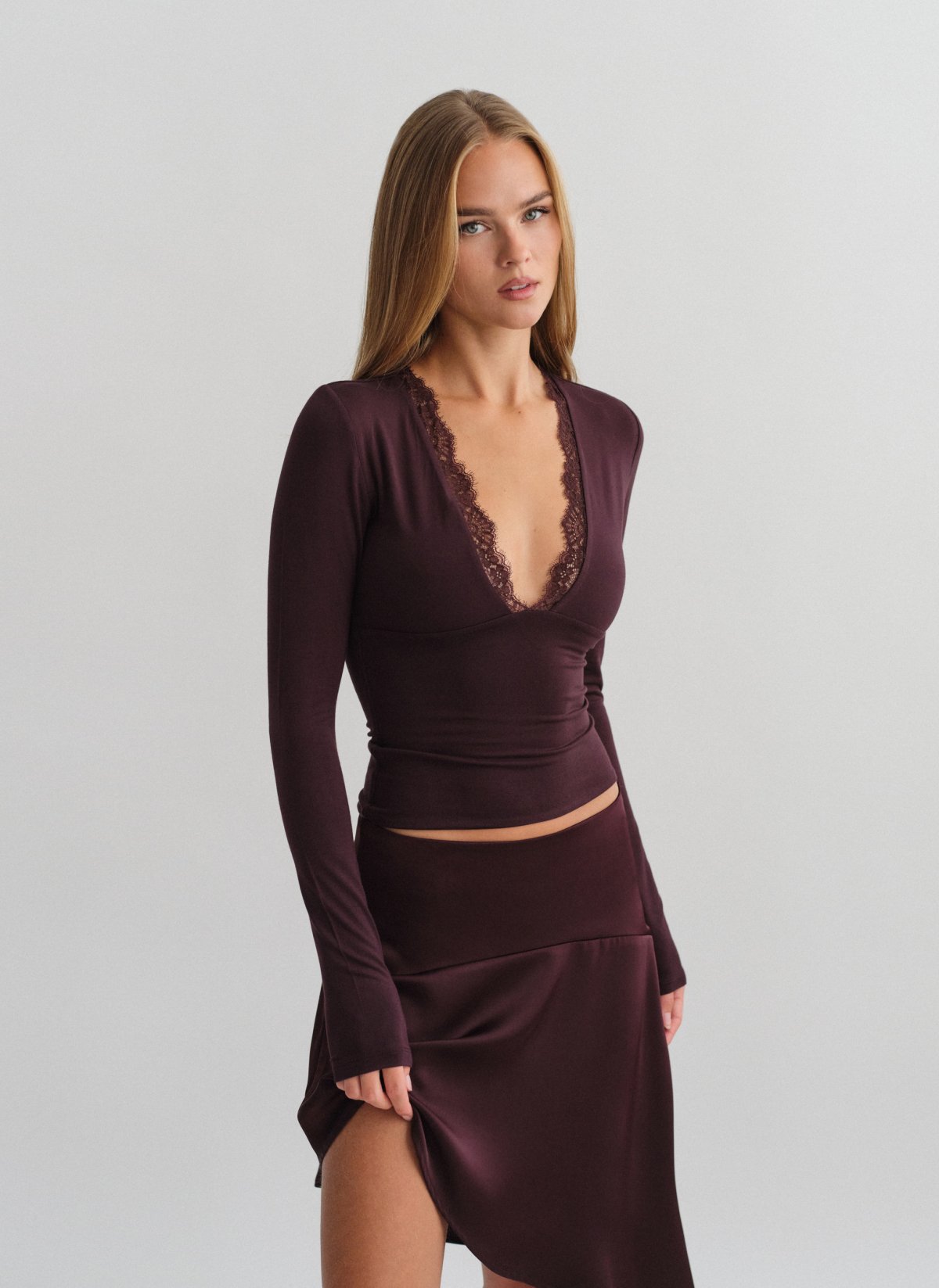 Bamboo blouse with lace-1