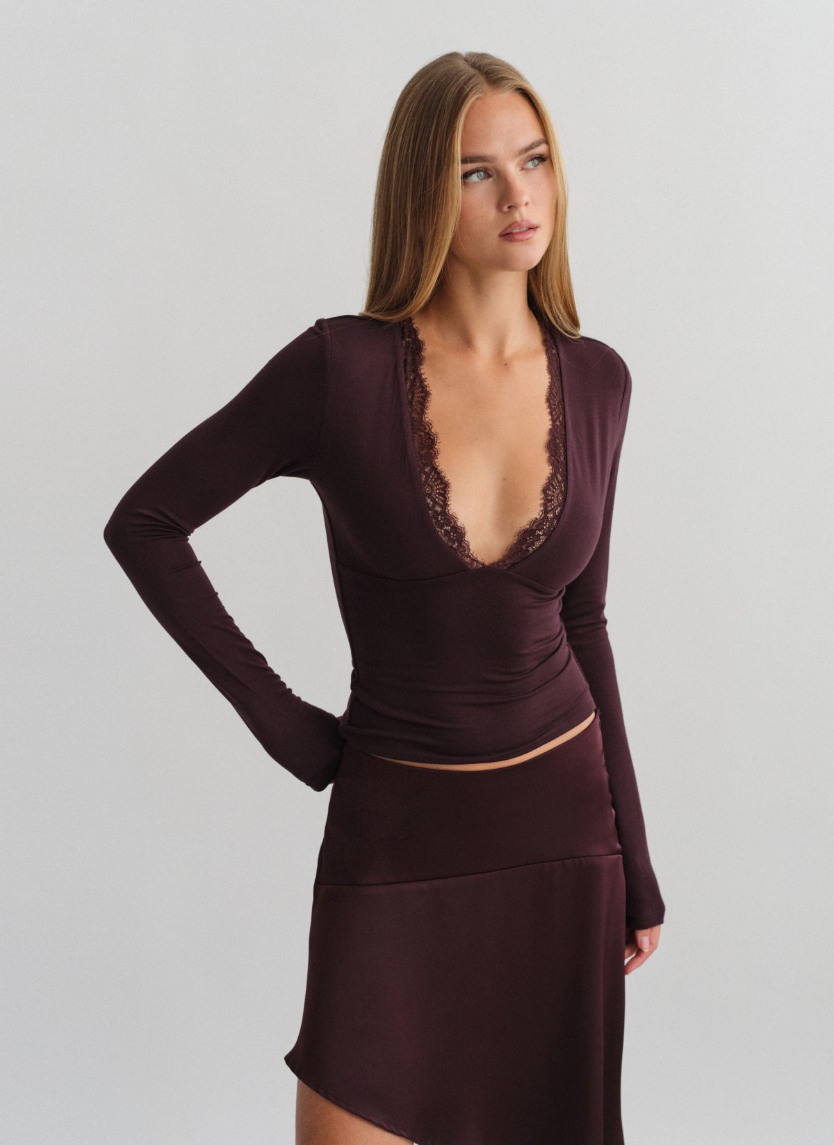 Bamboo blouse with lace-2