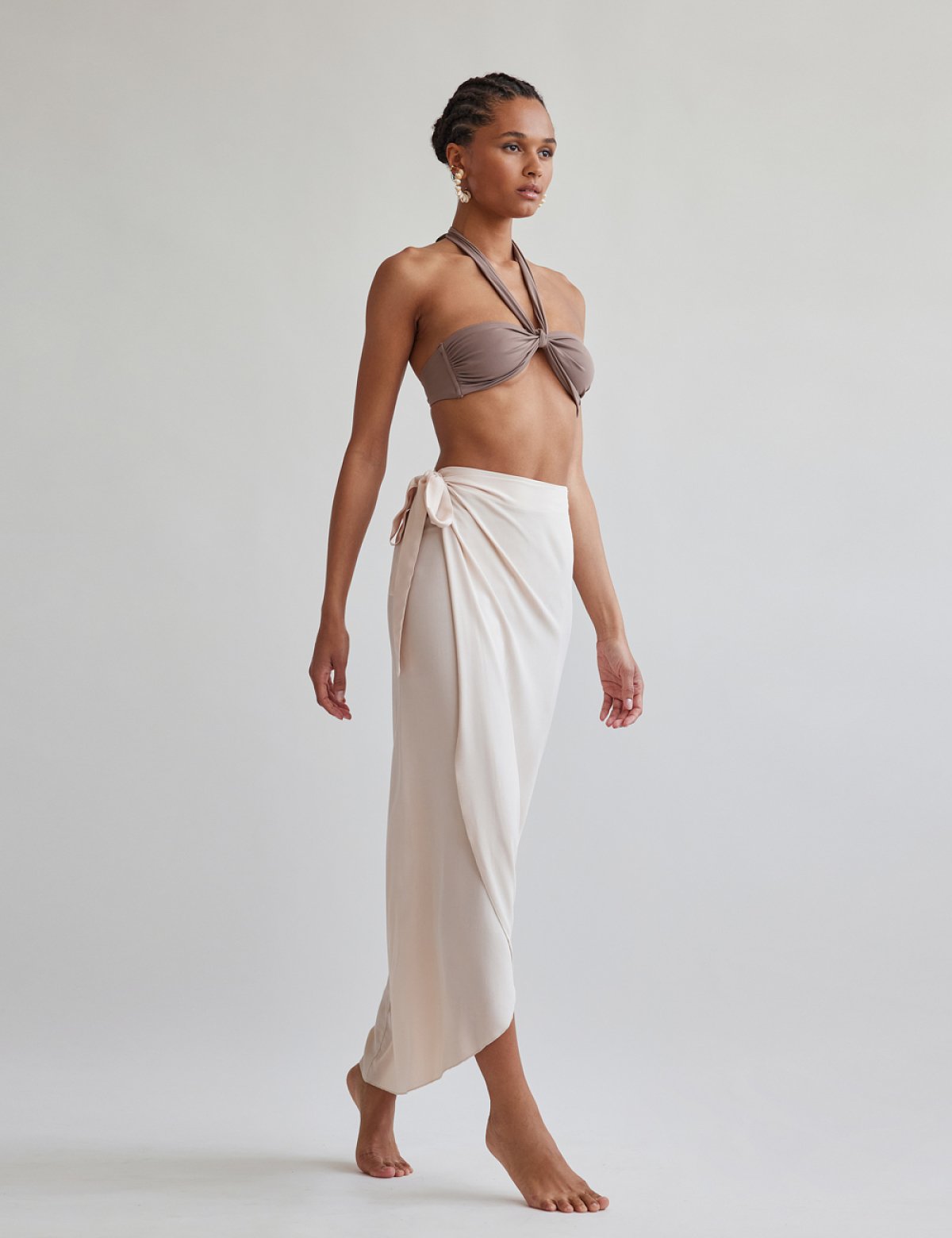 Wrap skirt with belt-9