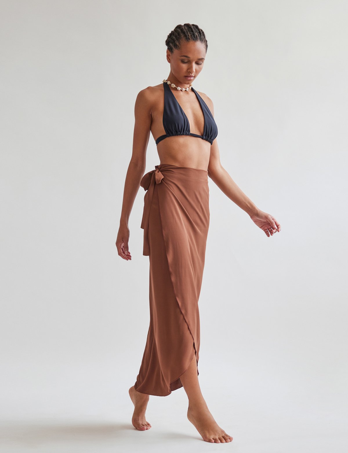 Wrap skirt with belt-4