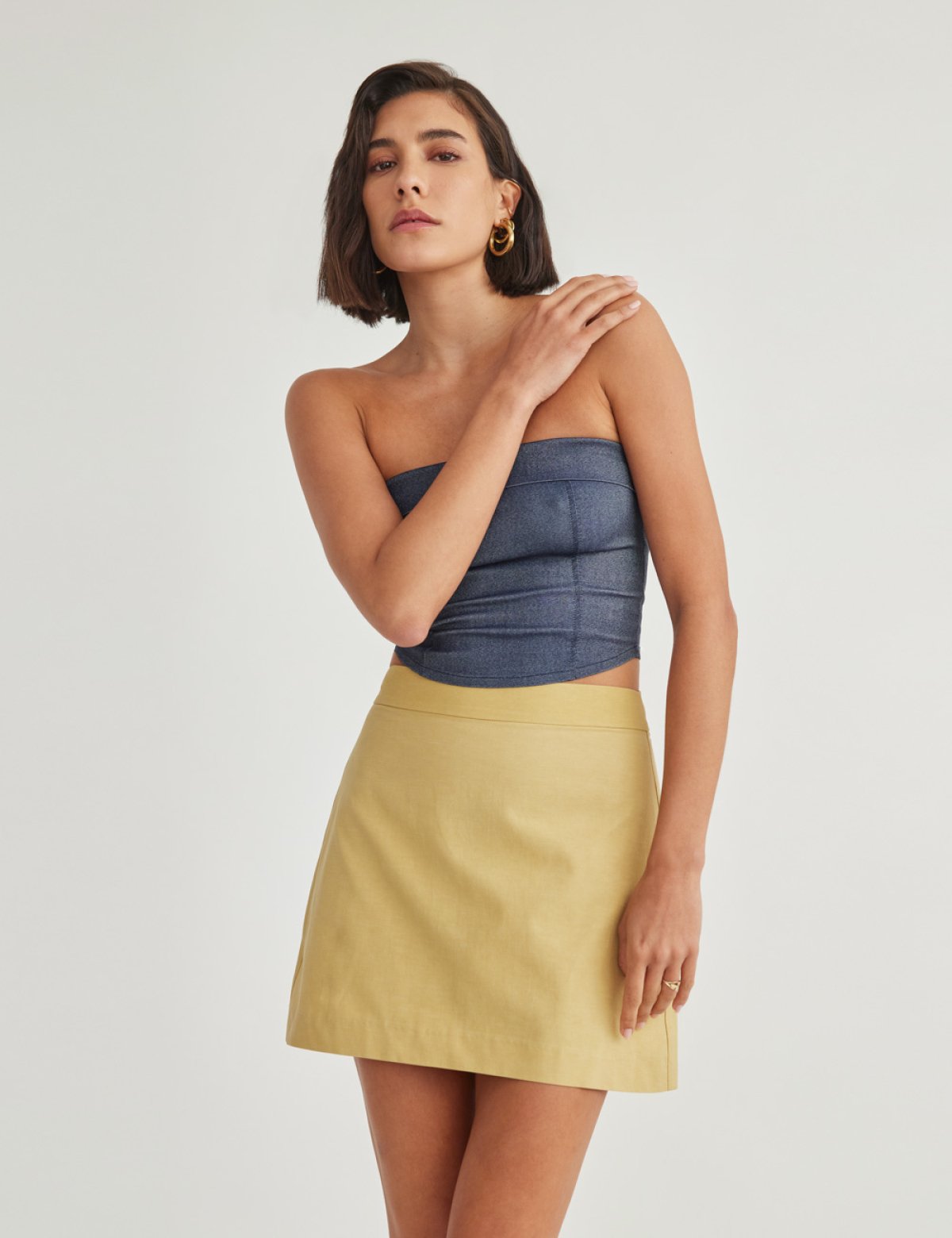 Highwaisted mini skirt-1