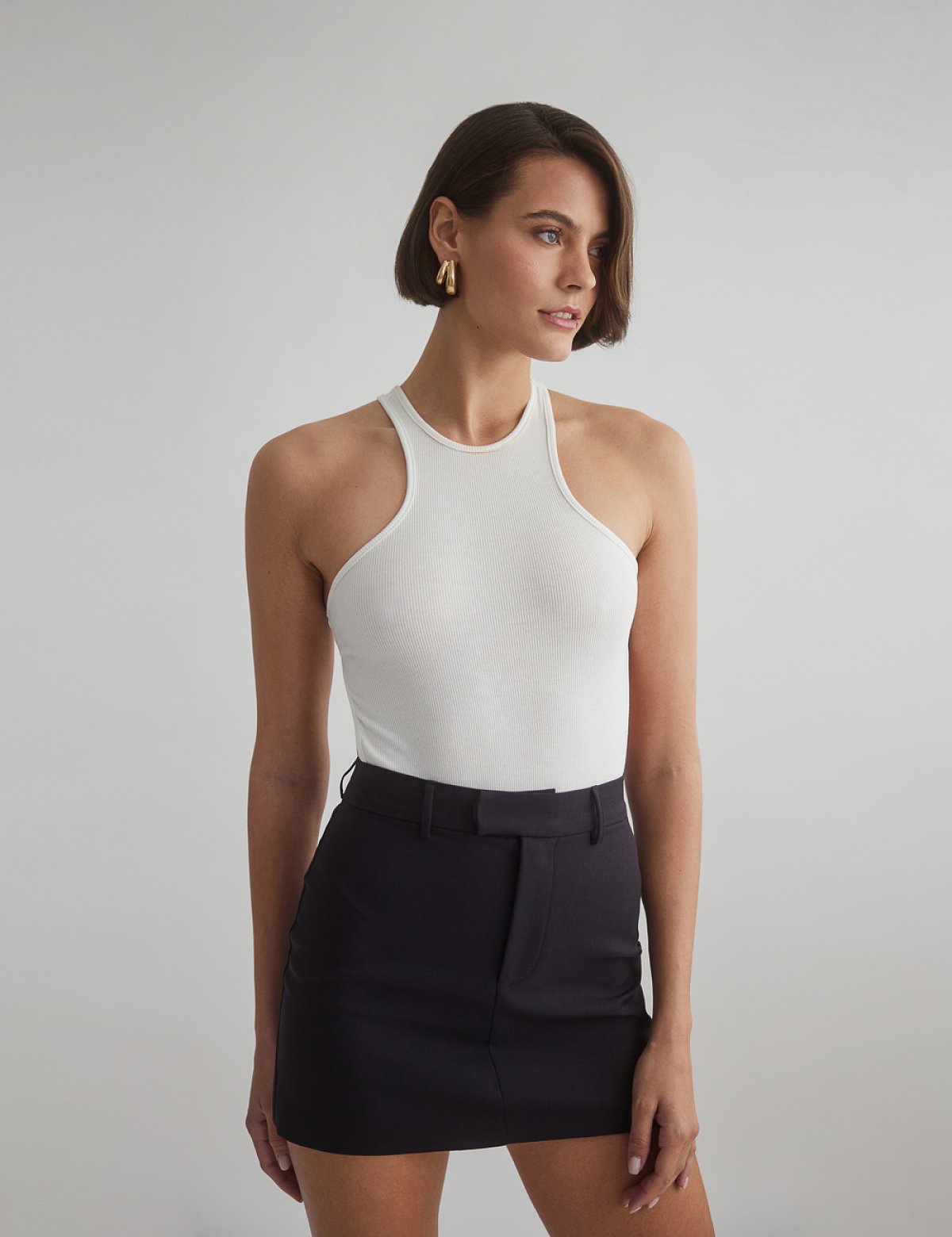 Cut-out back sleeveless ribbed bodysuit-11