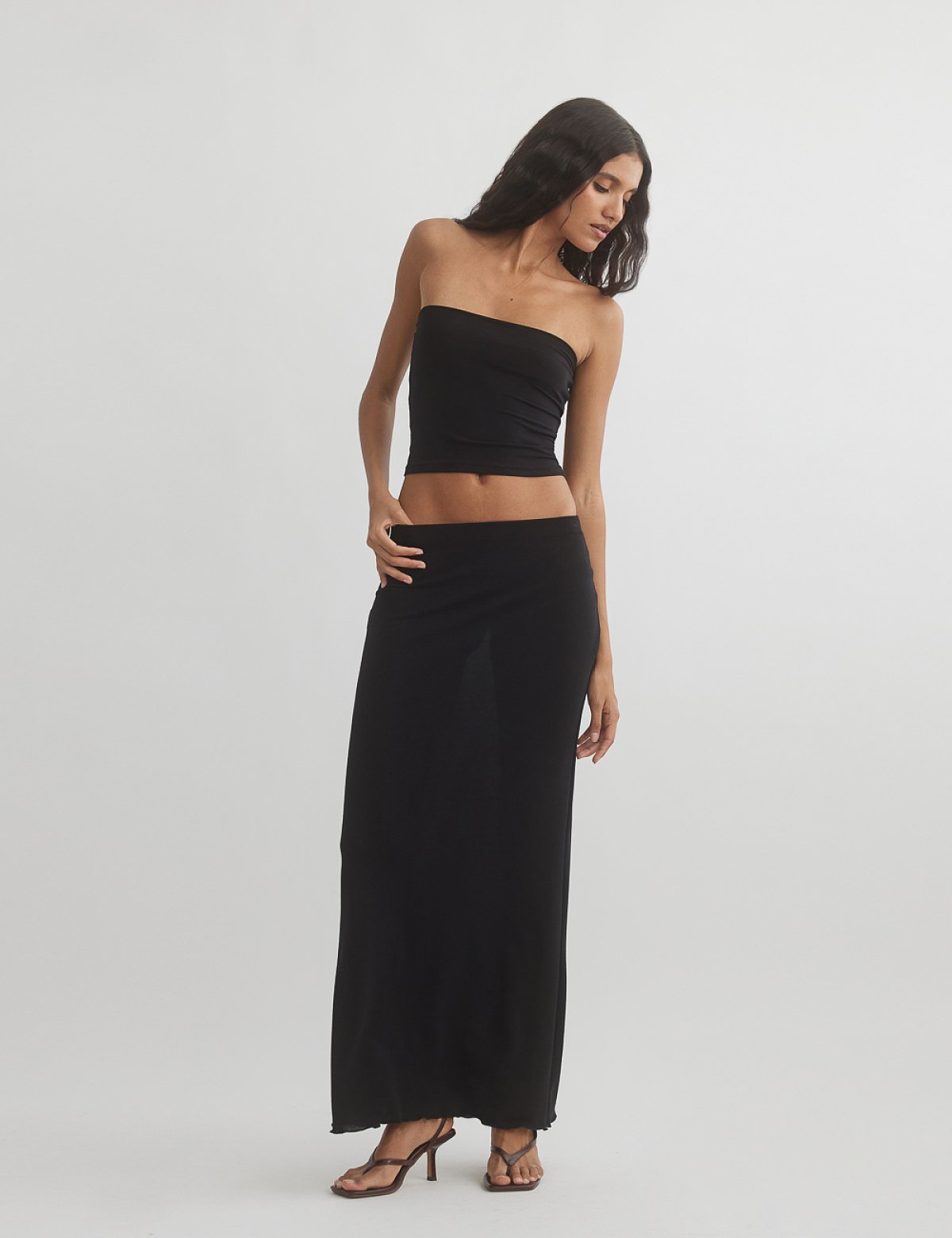 Light-knit maxi skirt-3