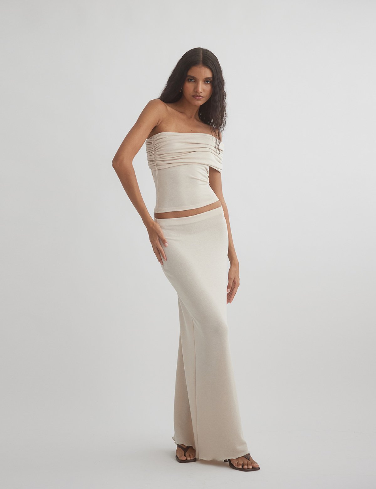 Light-knit maxi skirt-8