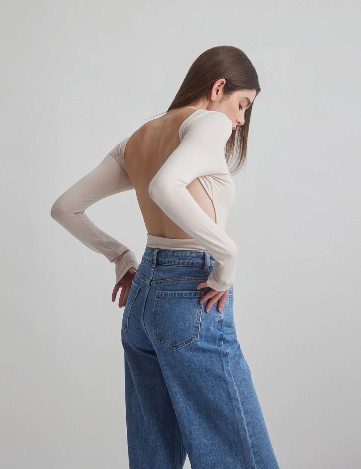 Bamboo longsleeve openback bodysuit-10