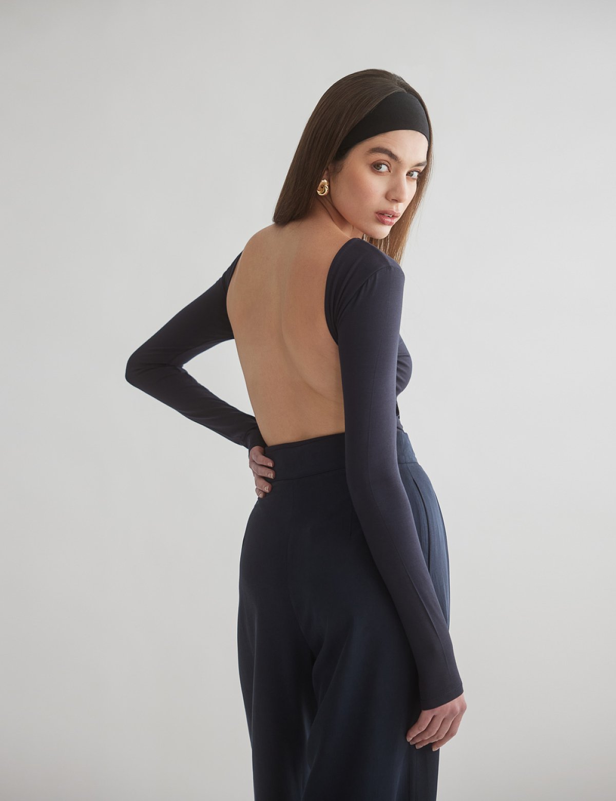 Bamboo longsleeve openback bodysuit-14