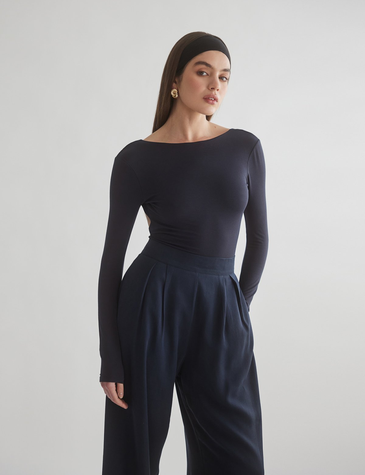 Bamboo longsleeve openback bodysuit-15