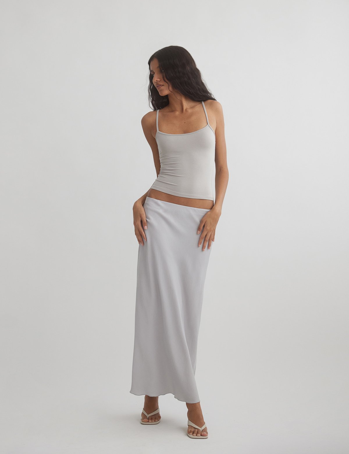 Midi textured skirt-9