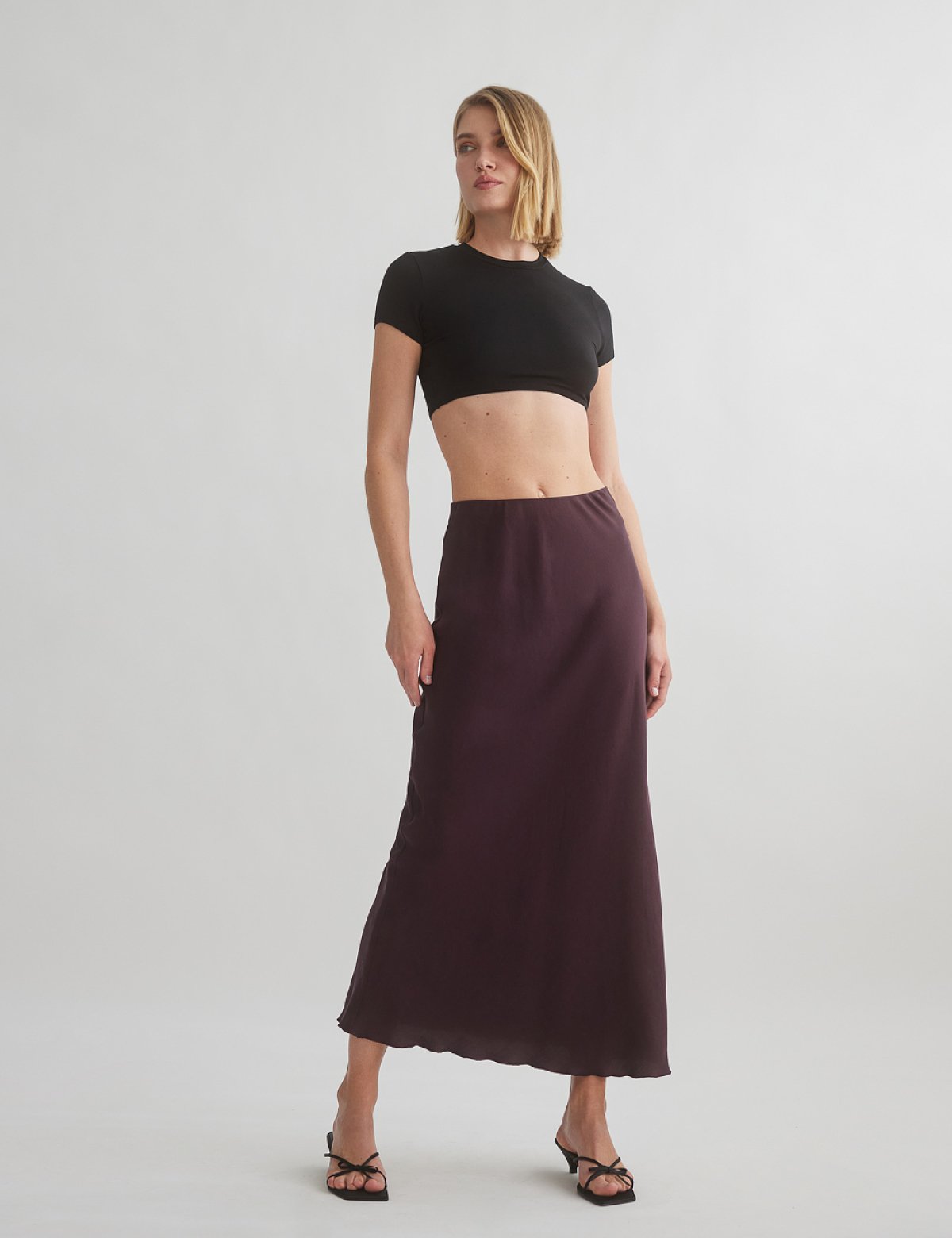 Midi textured skirt-13