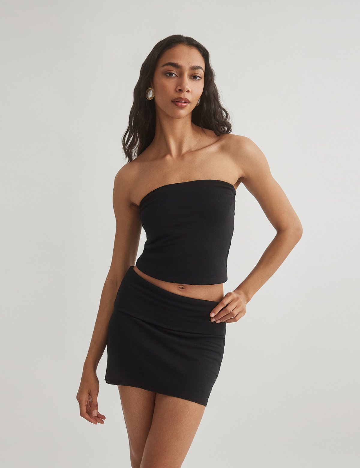 Light-knit mini skirt-7