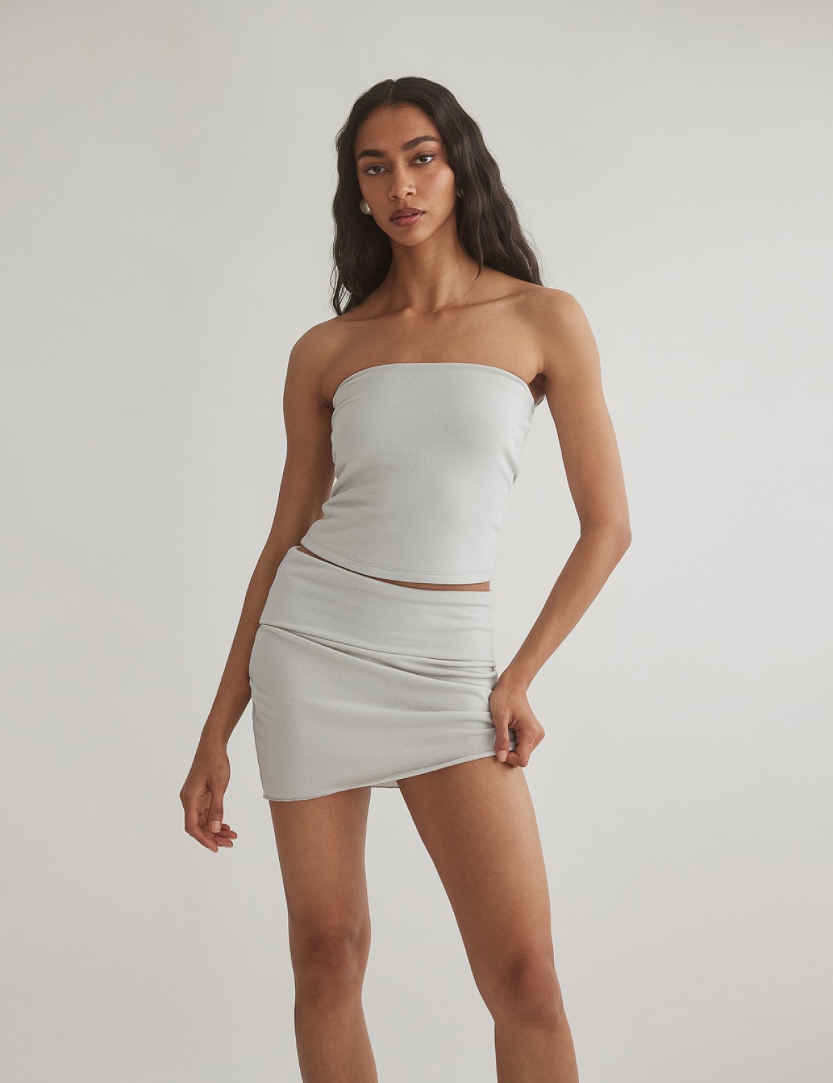 Light-knit mini skirt-8