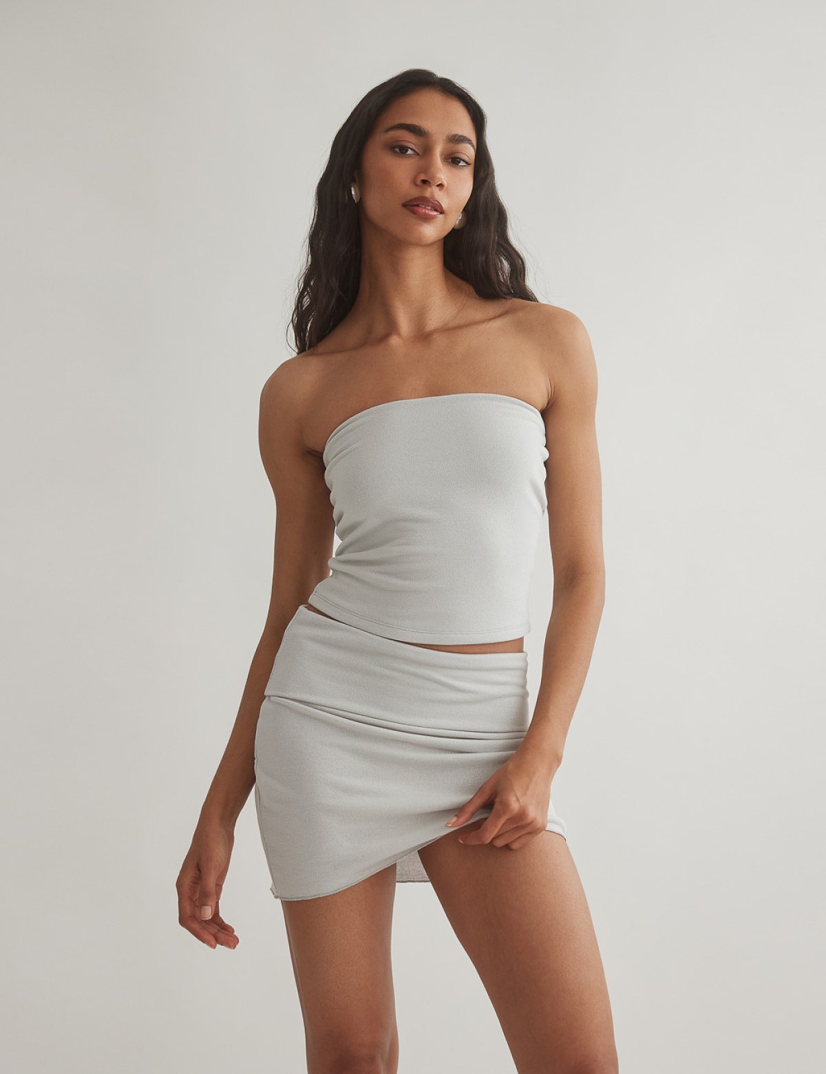 Light-knit mini skirt-9