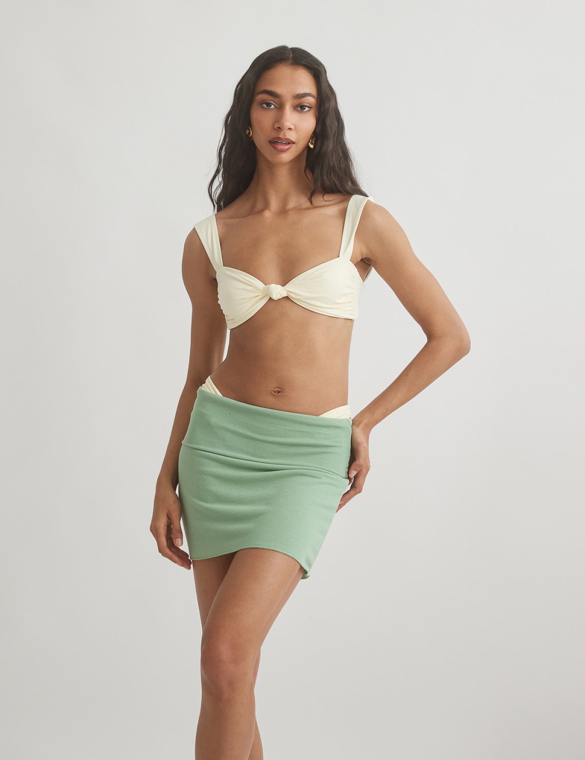 Light-knit mini skirt-12