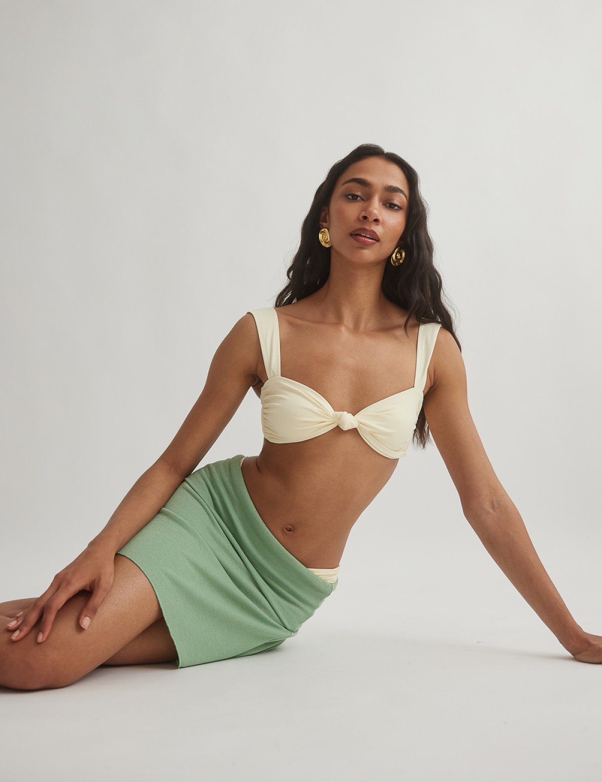 Light-knit mini skirt-11