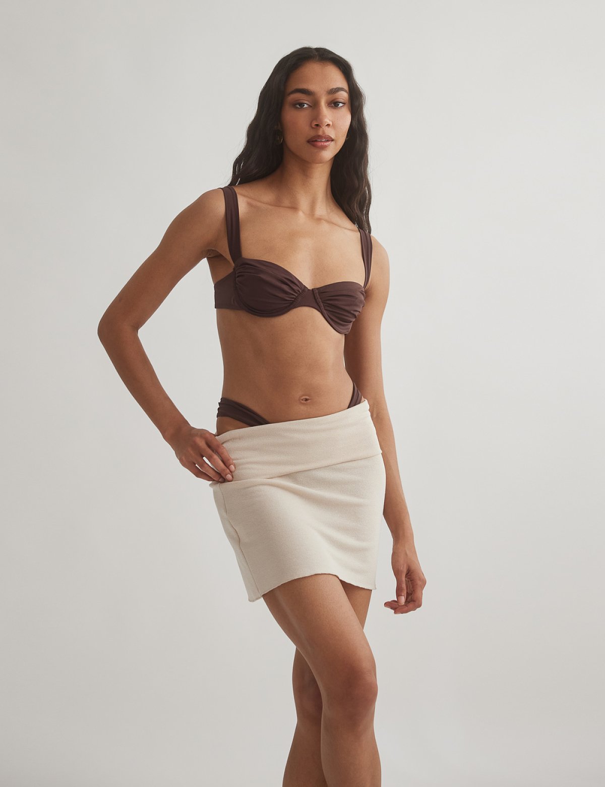 Light-knit mini skirt-17