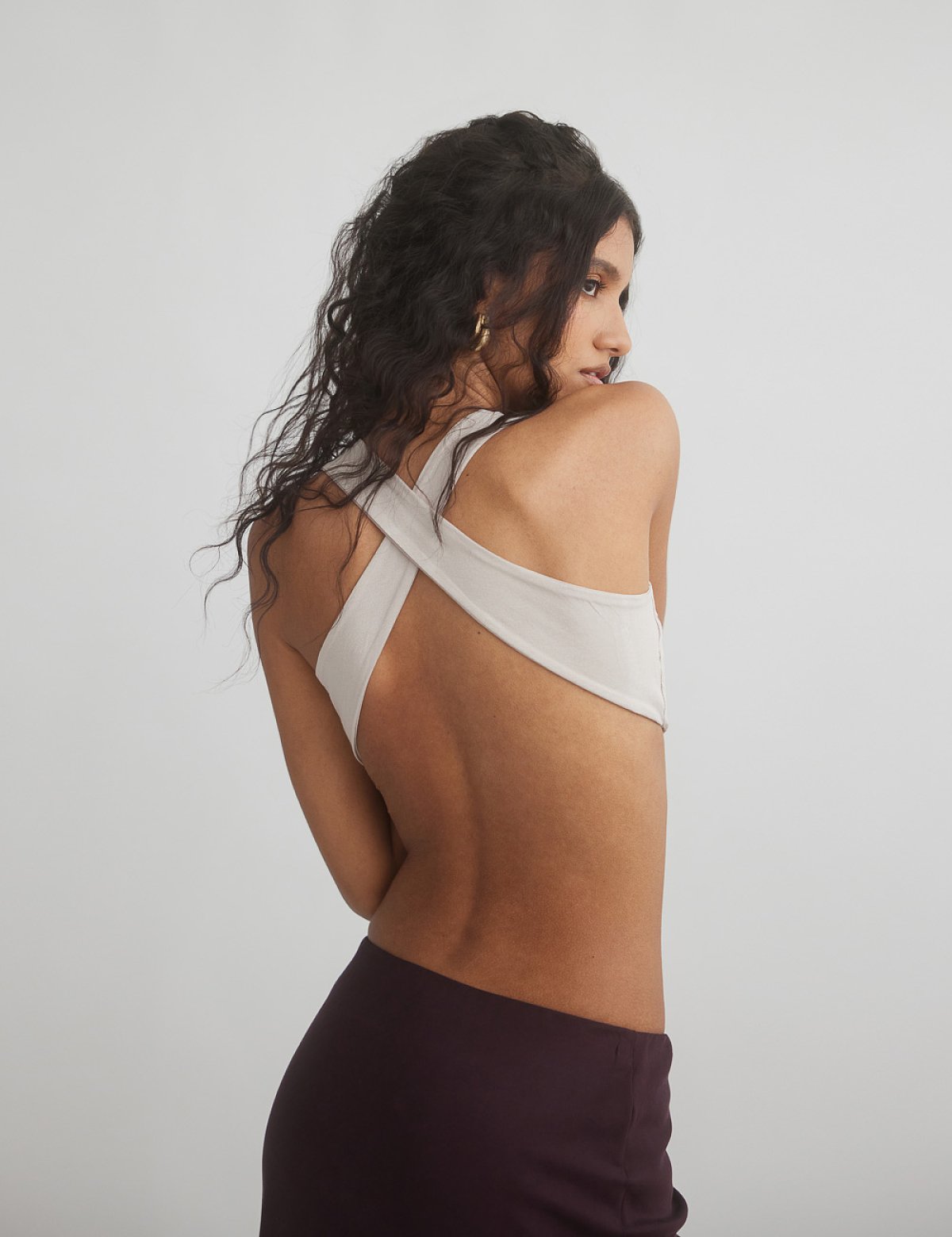 Crop top with crossed back-4