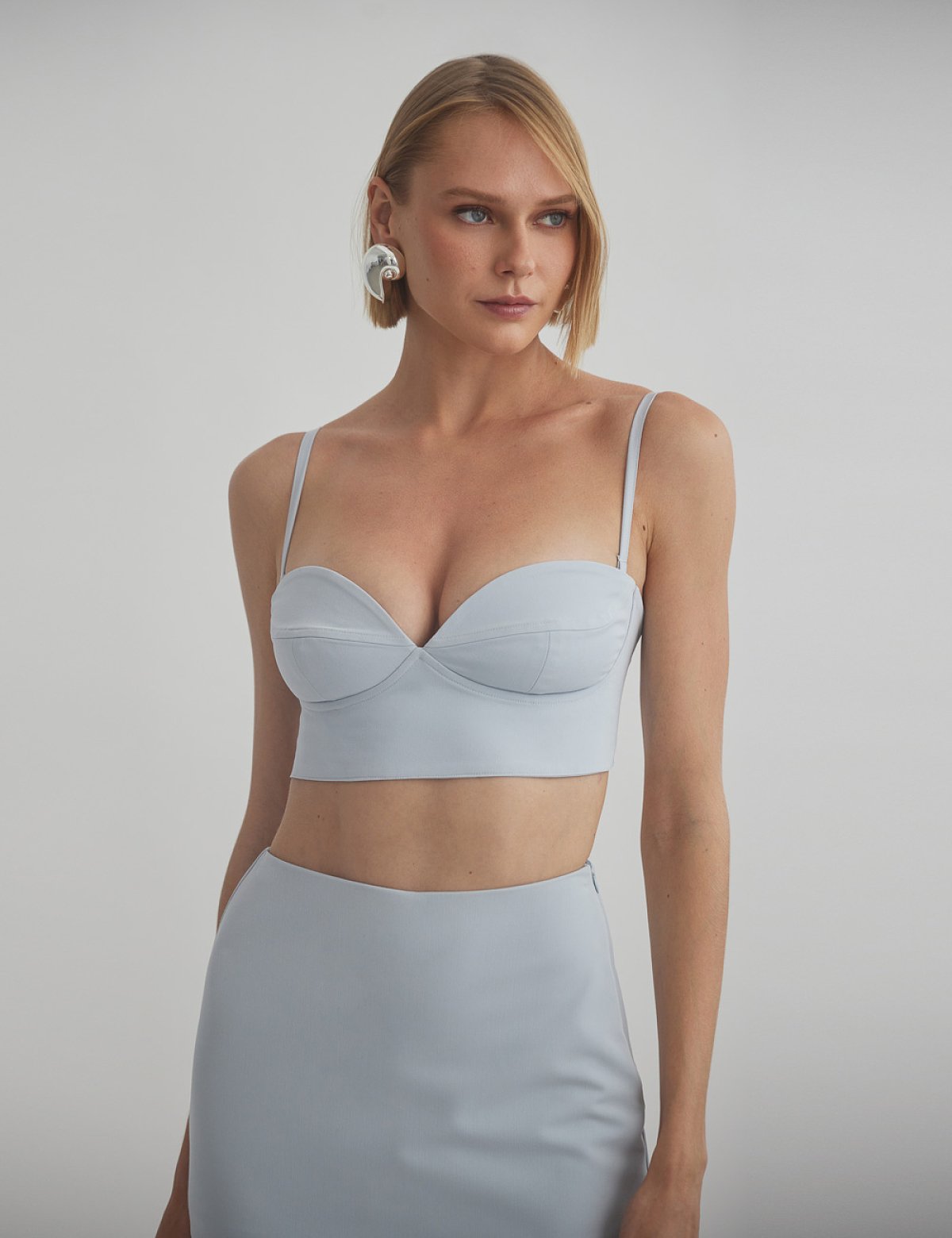 Γυναικείο κορσέ crop τοπ με τιράντες