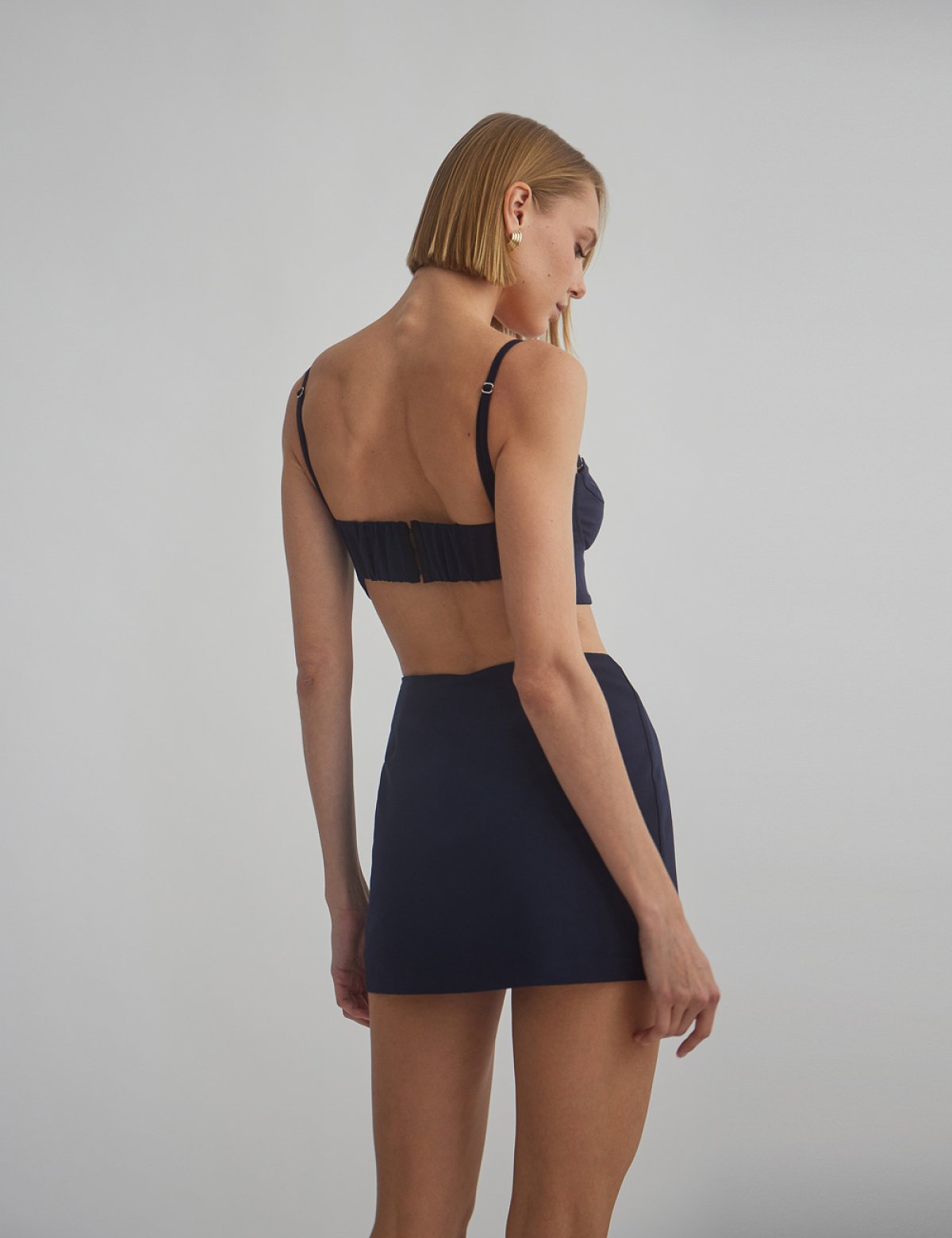 Γυναικείο κορσέ crop τοπ με τιράντες