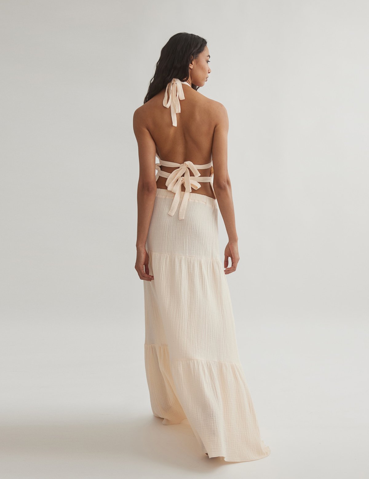 Γυναικεία μακριά φούστα με σούρες