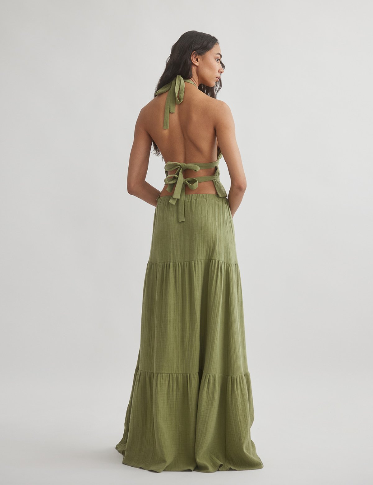 Γυναικεία μακριά φούστα με σούρες