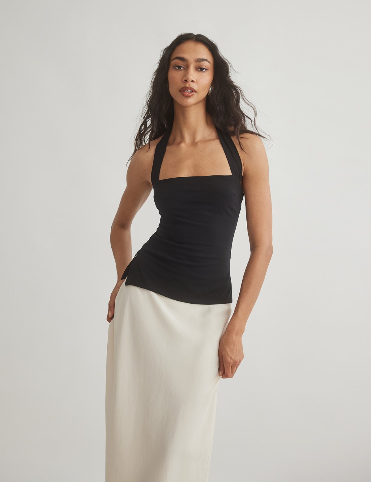 Poplin halter blouse-0