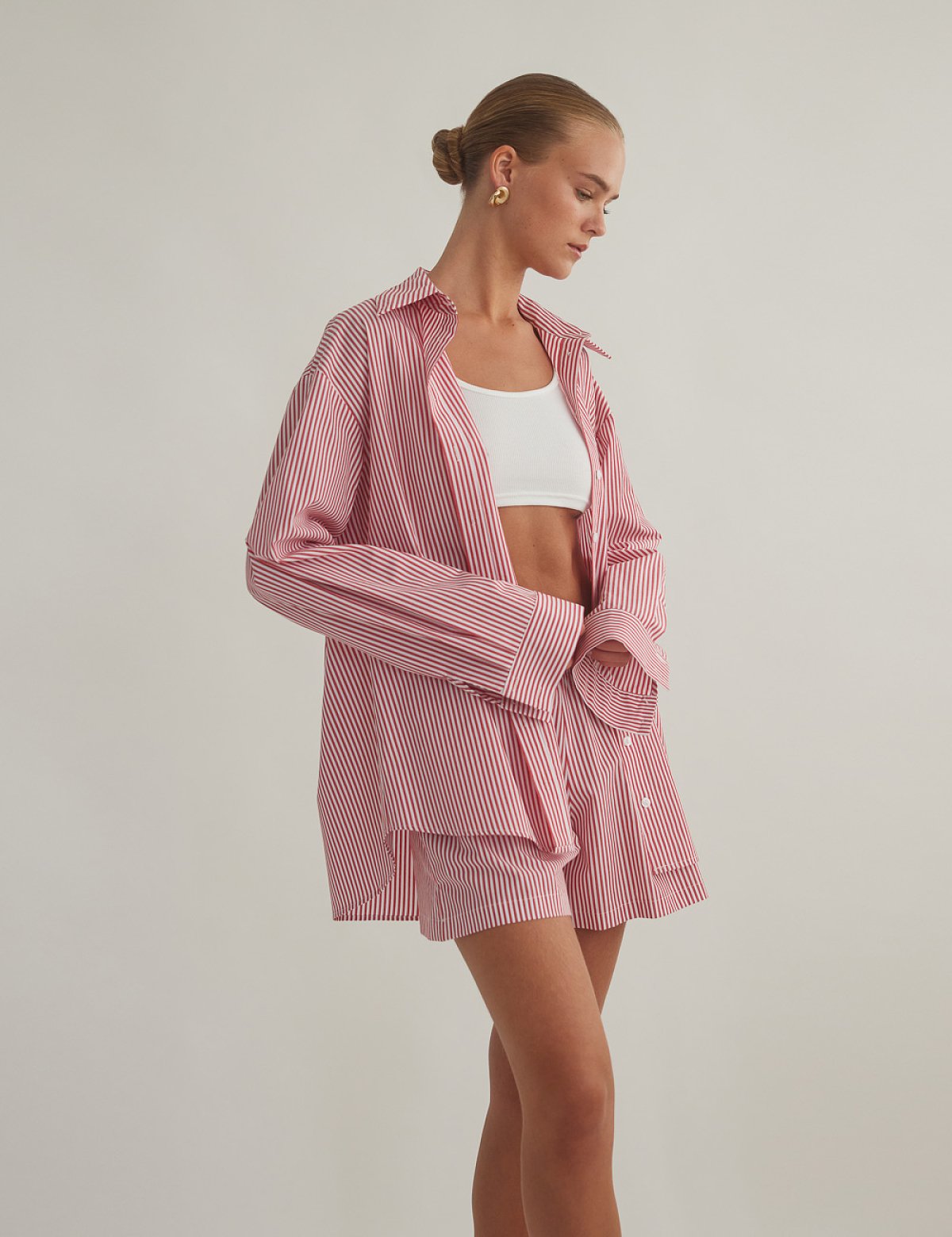 Oversized striped shirt-22