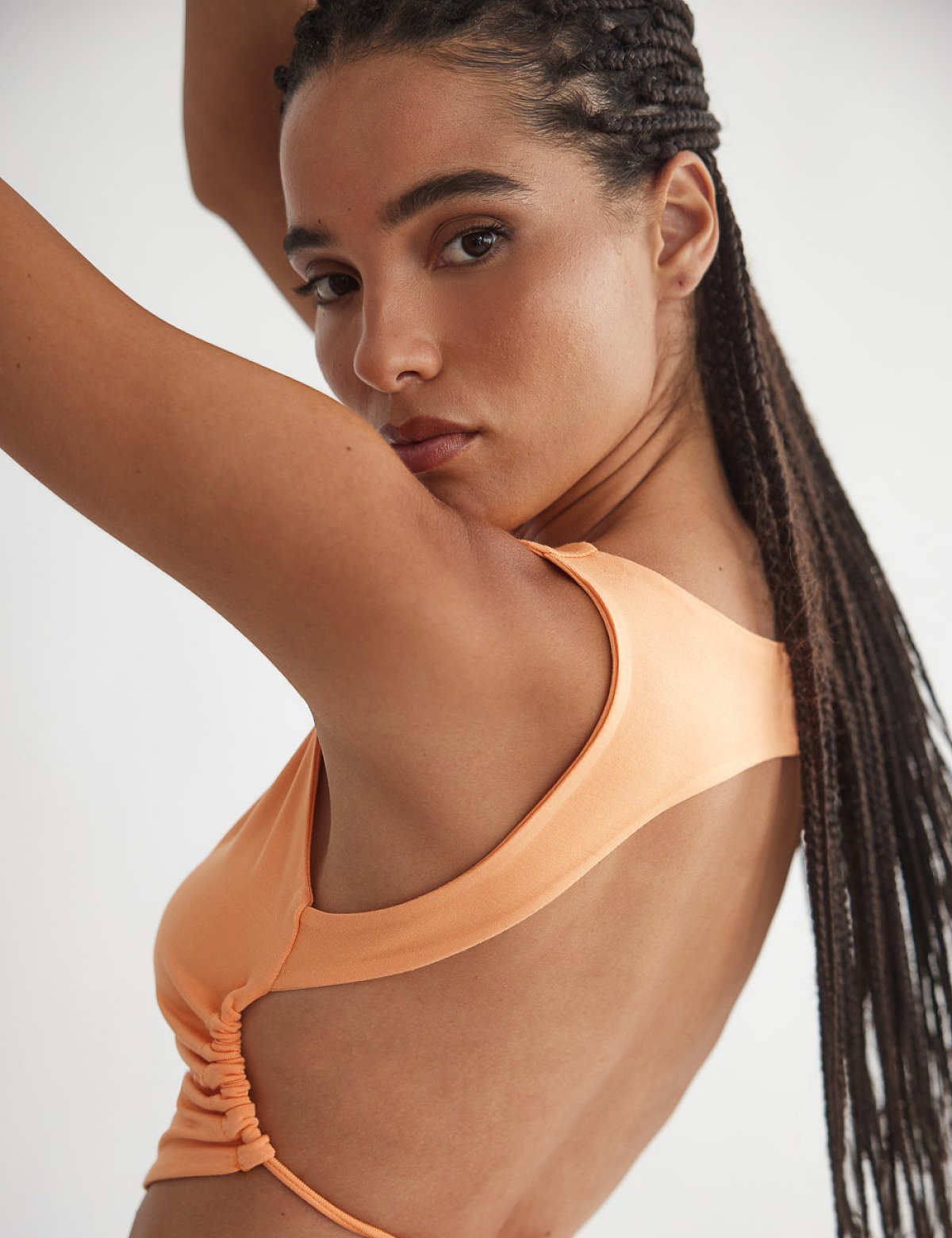 Γυναικεία αμάνικη μπλούζα bamboo με δέσιμο