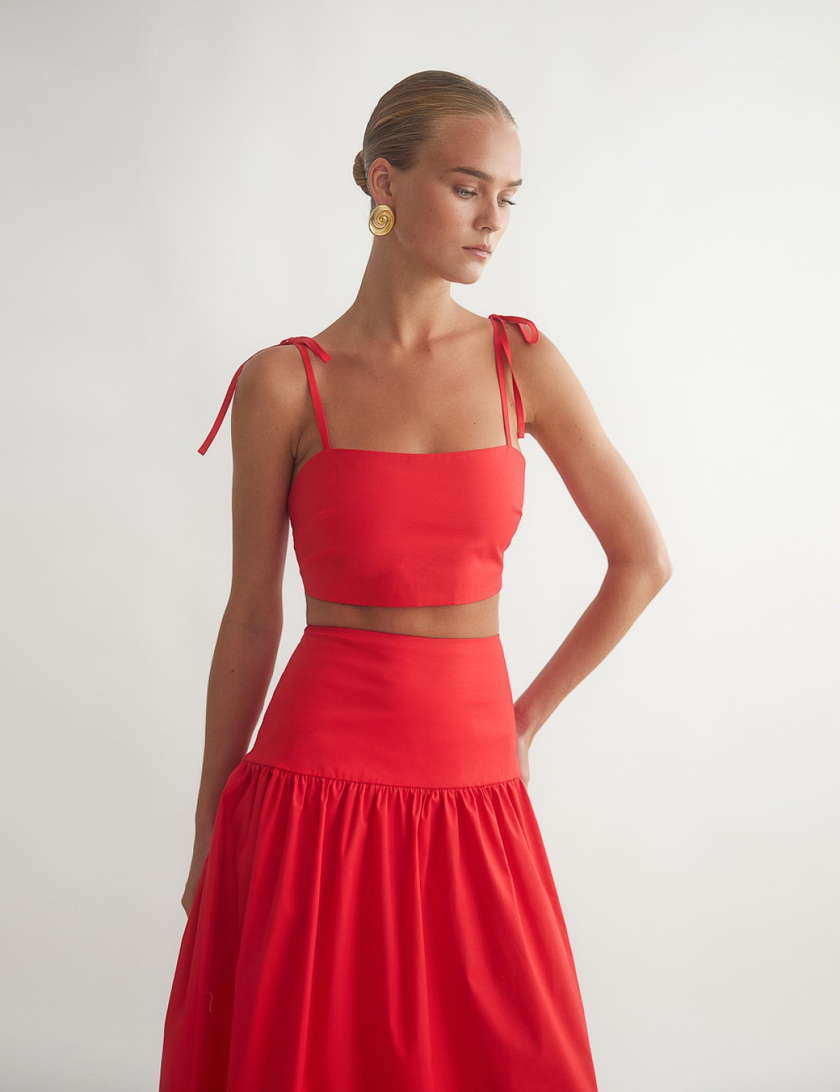 Γυναικείο crop τοπ ποπλίνα