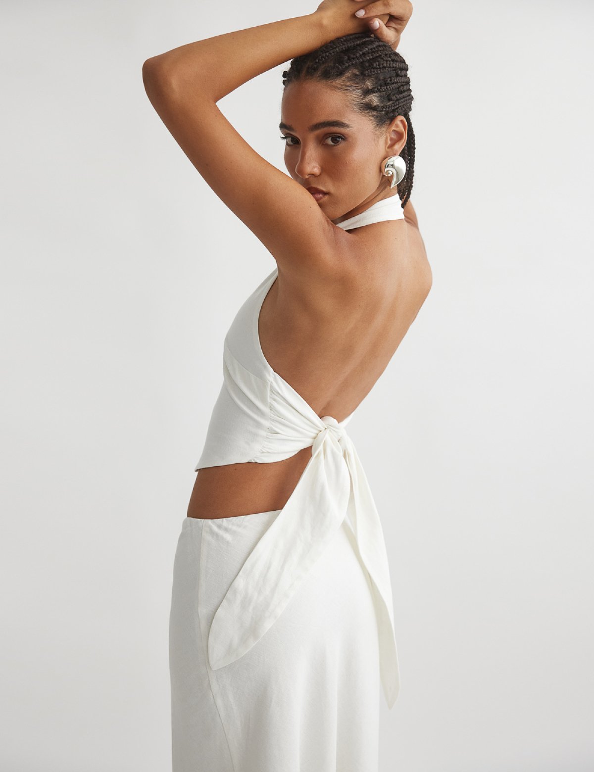Linen halter vest-3