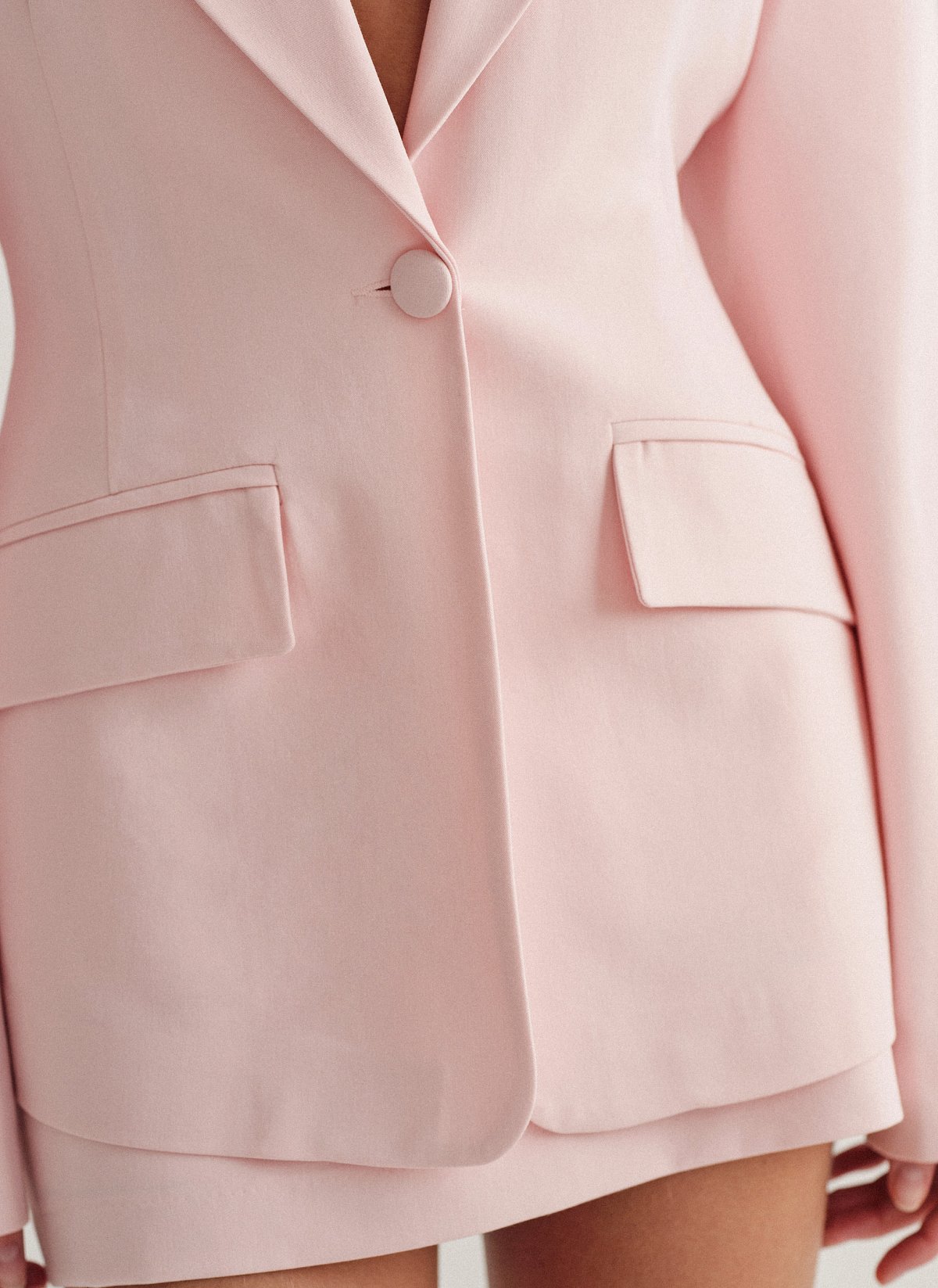 Γυναικείο υφασμάτινο μεσάτο μπλέιζερ