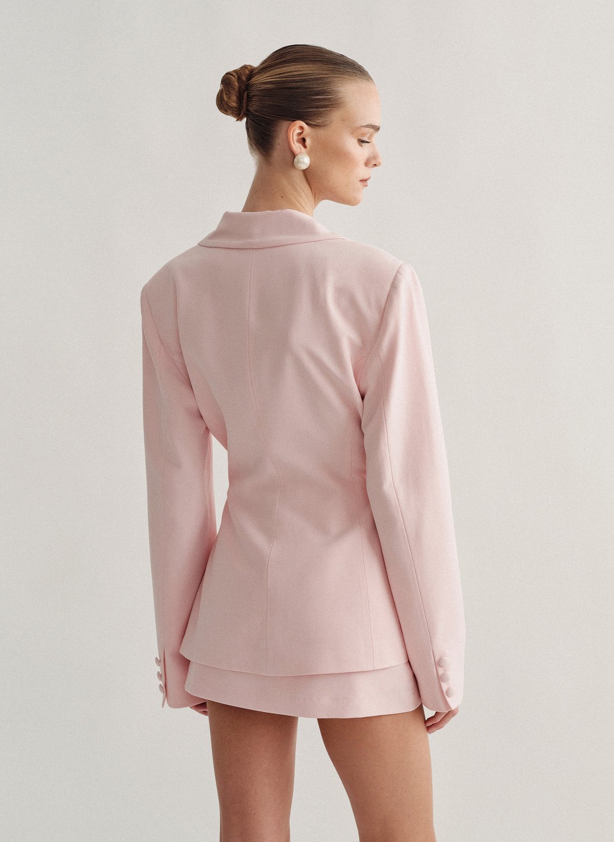 Γυναικείο υφασμάτινο μεσάτο μπλέιζερ