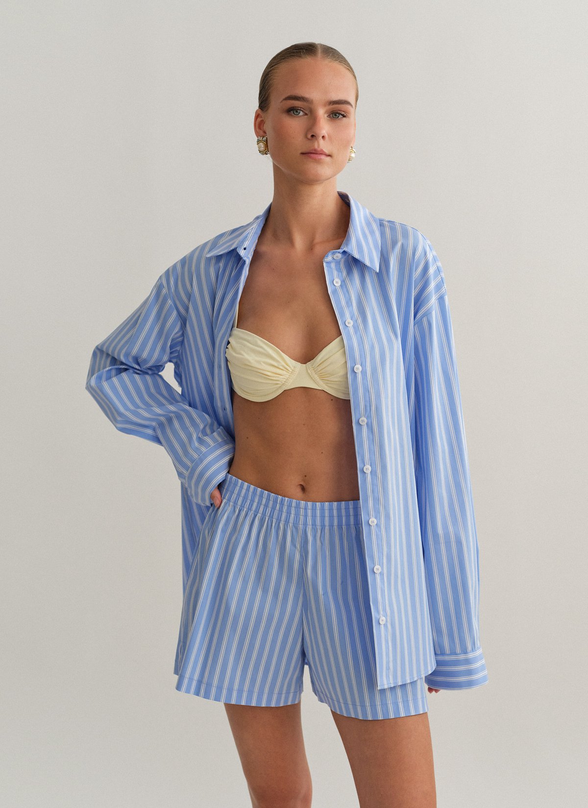 Γυναικείο ριγέ σορτς