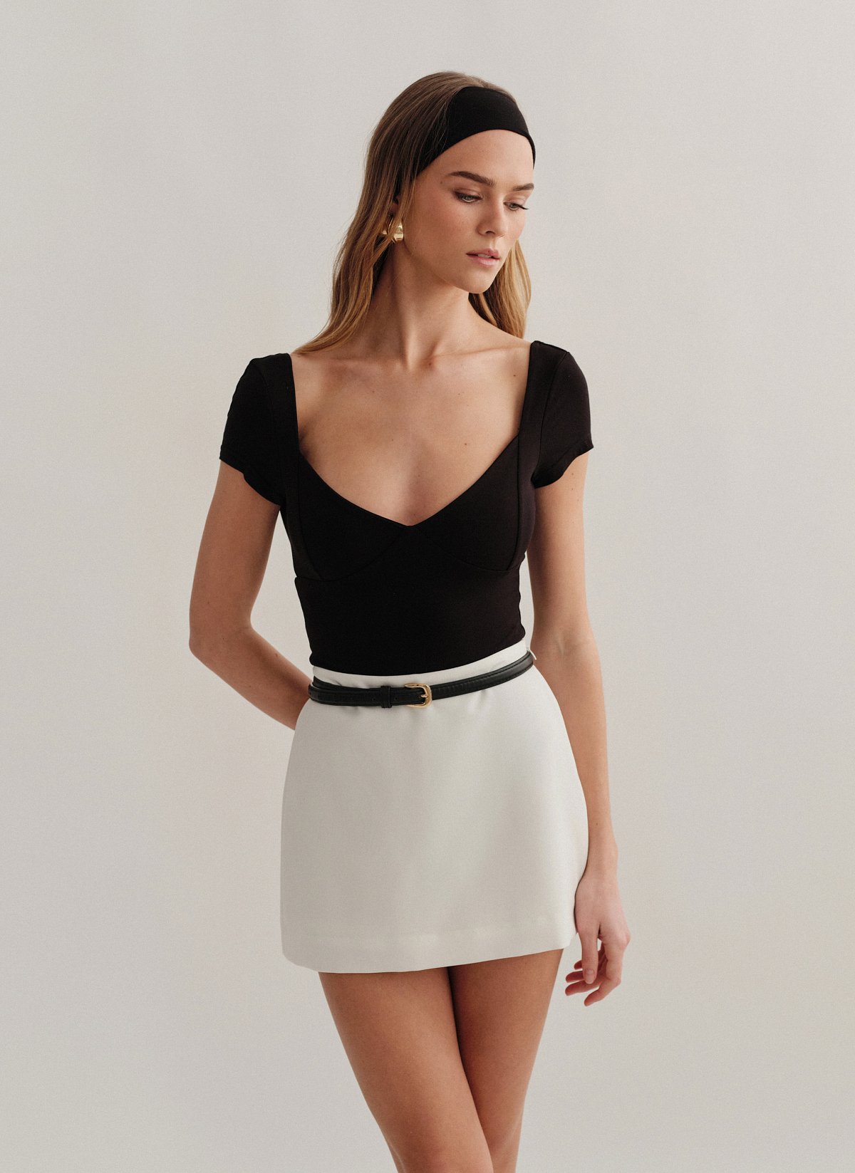 Γυναικείο κοντομάνικο κορμάκι bamboo